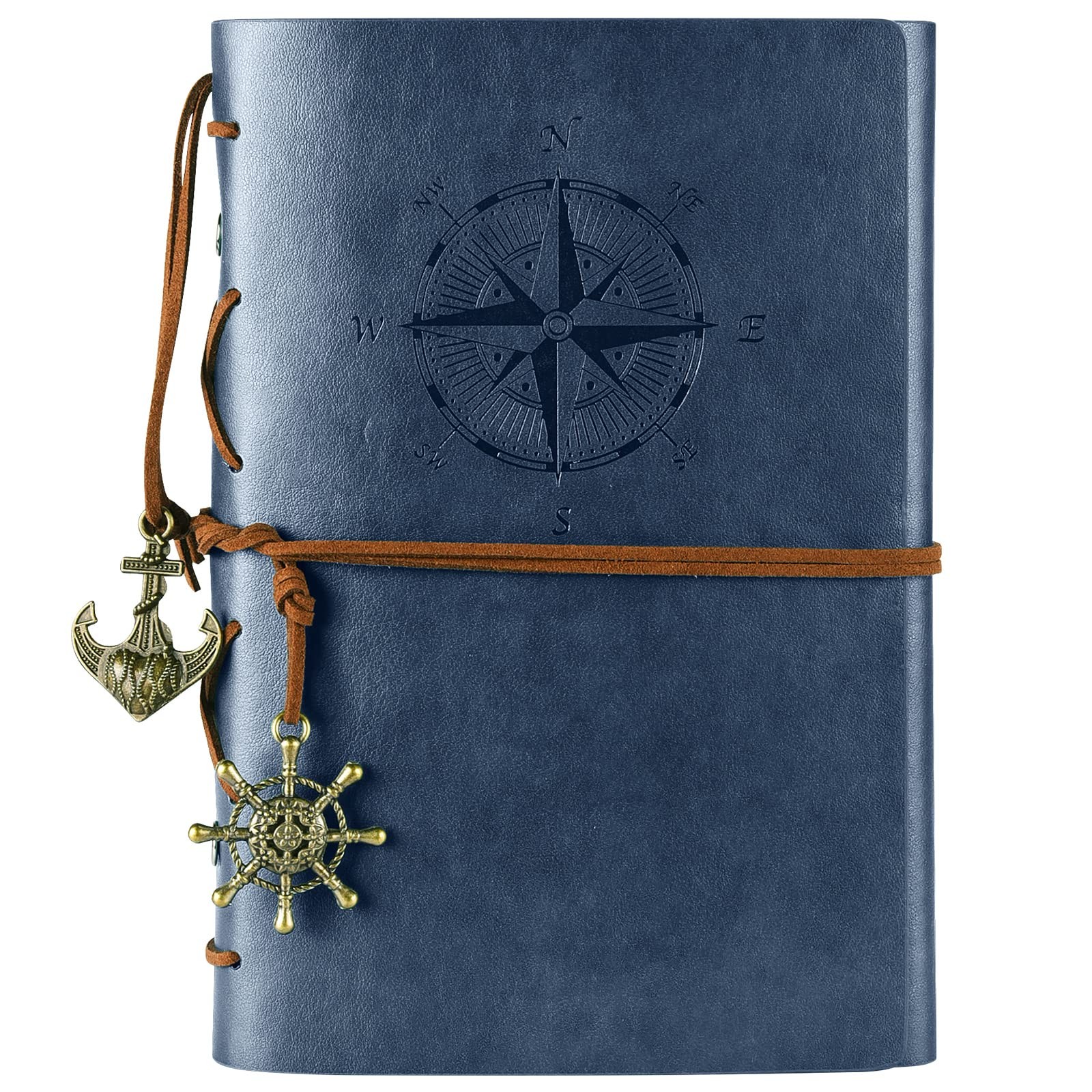 Vintage Refillable Journey Diary, Premium PU Leather Classic Embossed Travel …