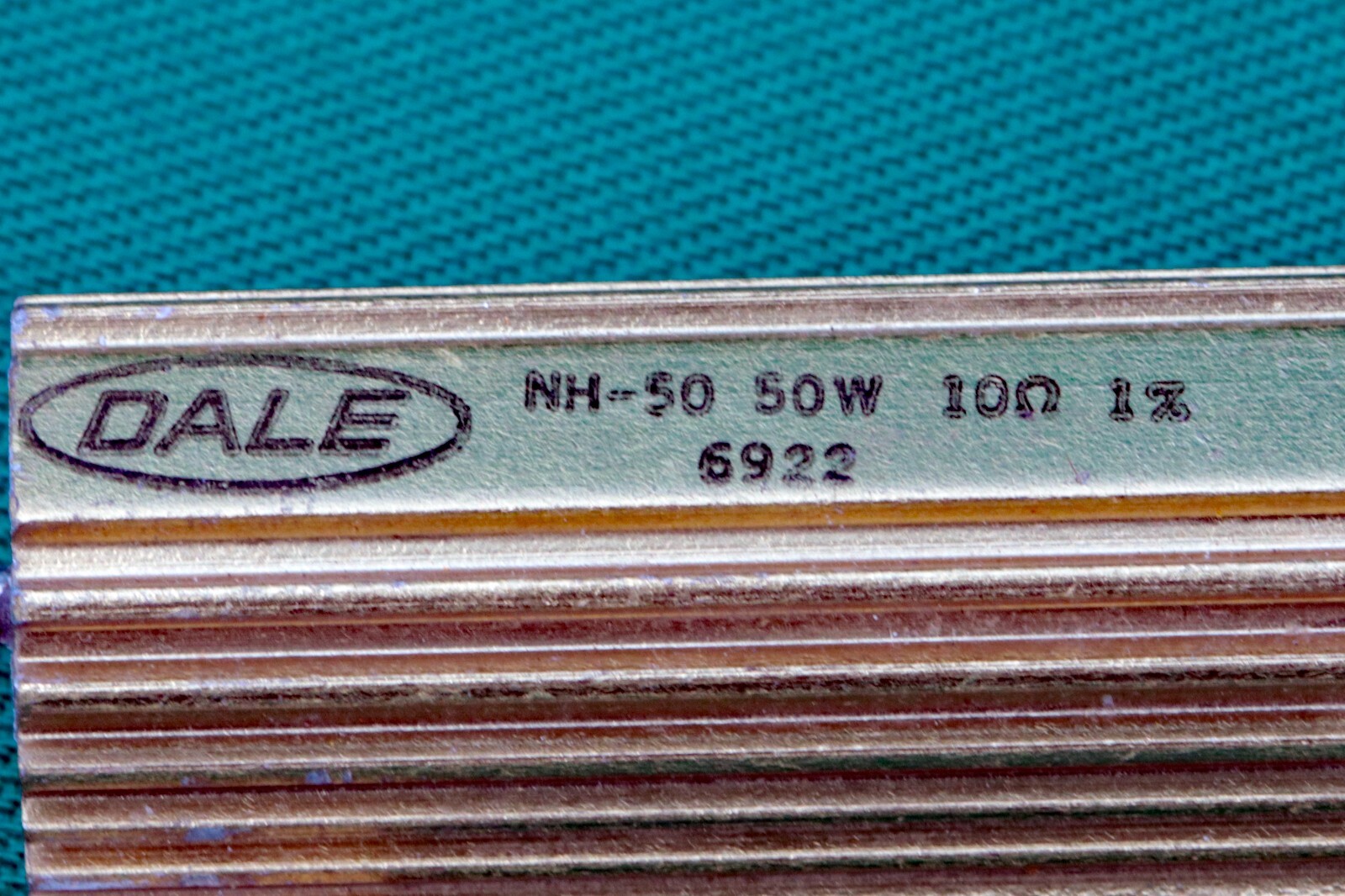 DALE 10 Ohm 50 Watt POWER RESISTOR NH-50 1% Vintage ~ WIRE WOUND CHASSIS MOUNT