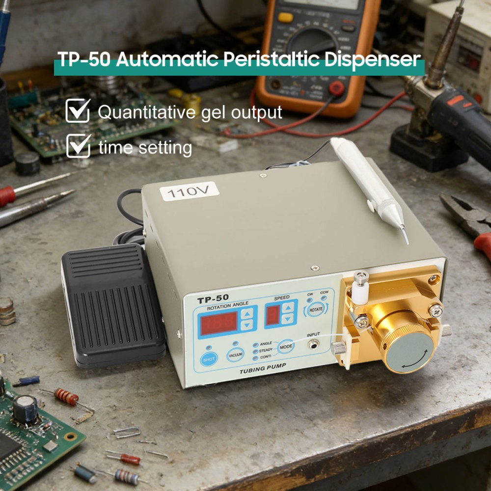 Peristaltic Dispenser Fast Drying Liquid Adhesive Dispenser TP-50110V US Plug in