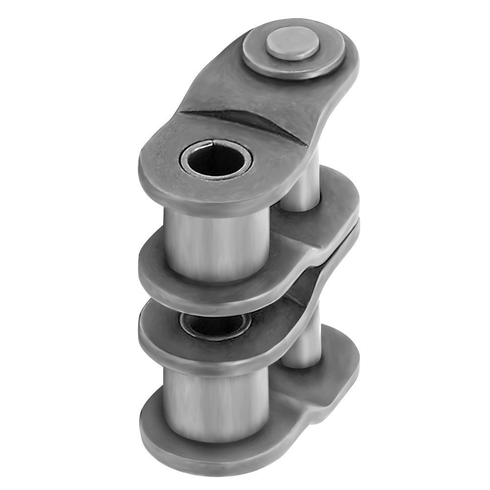 08B-2 Offset Half Link for Roller Chain Double Strand (Qty 2)