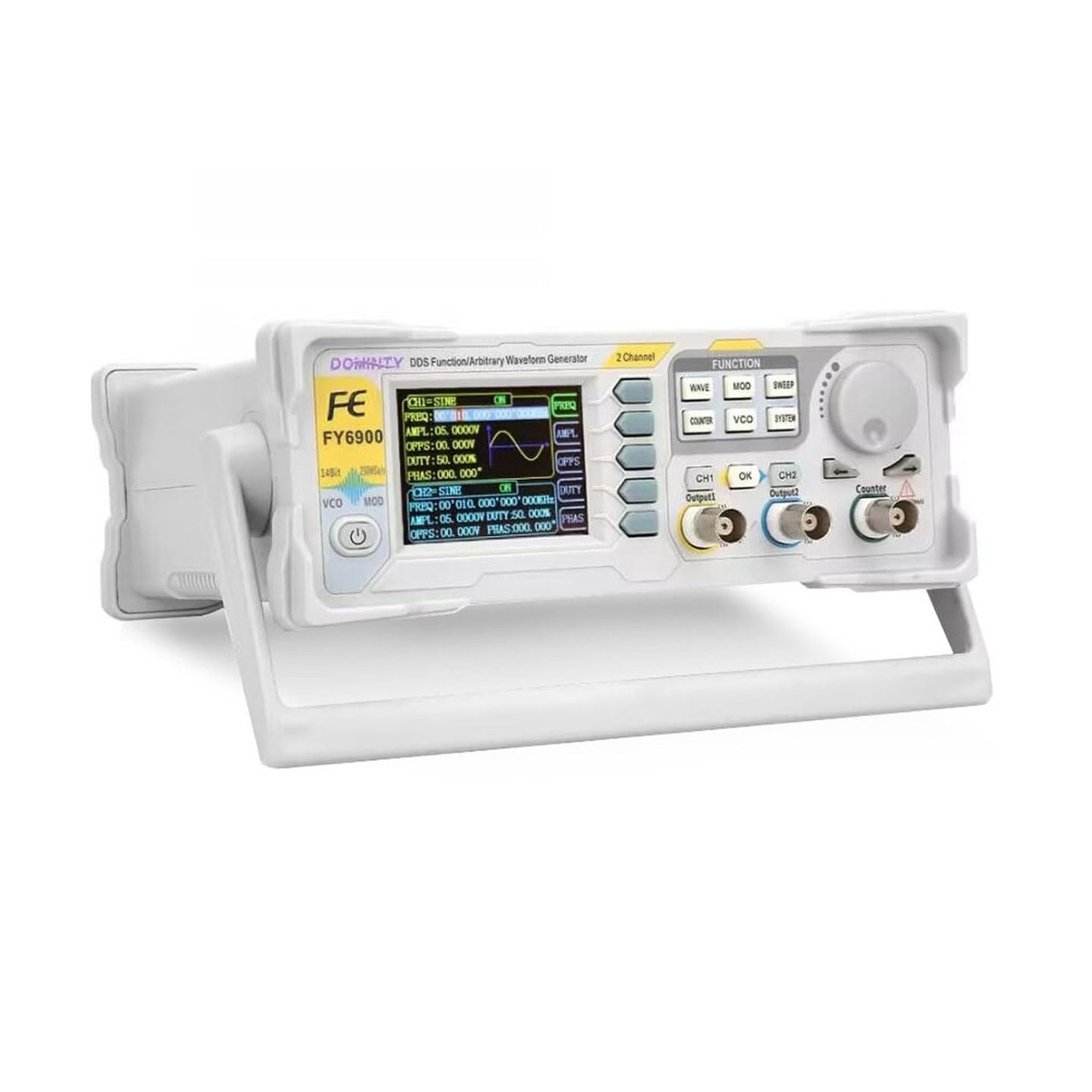 Function Generator AC100-240V FY6900 60MHz Double Channel DDS Function Arbitr…