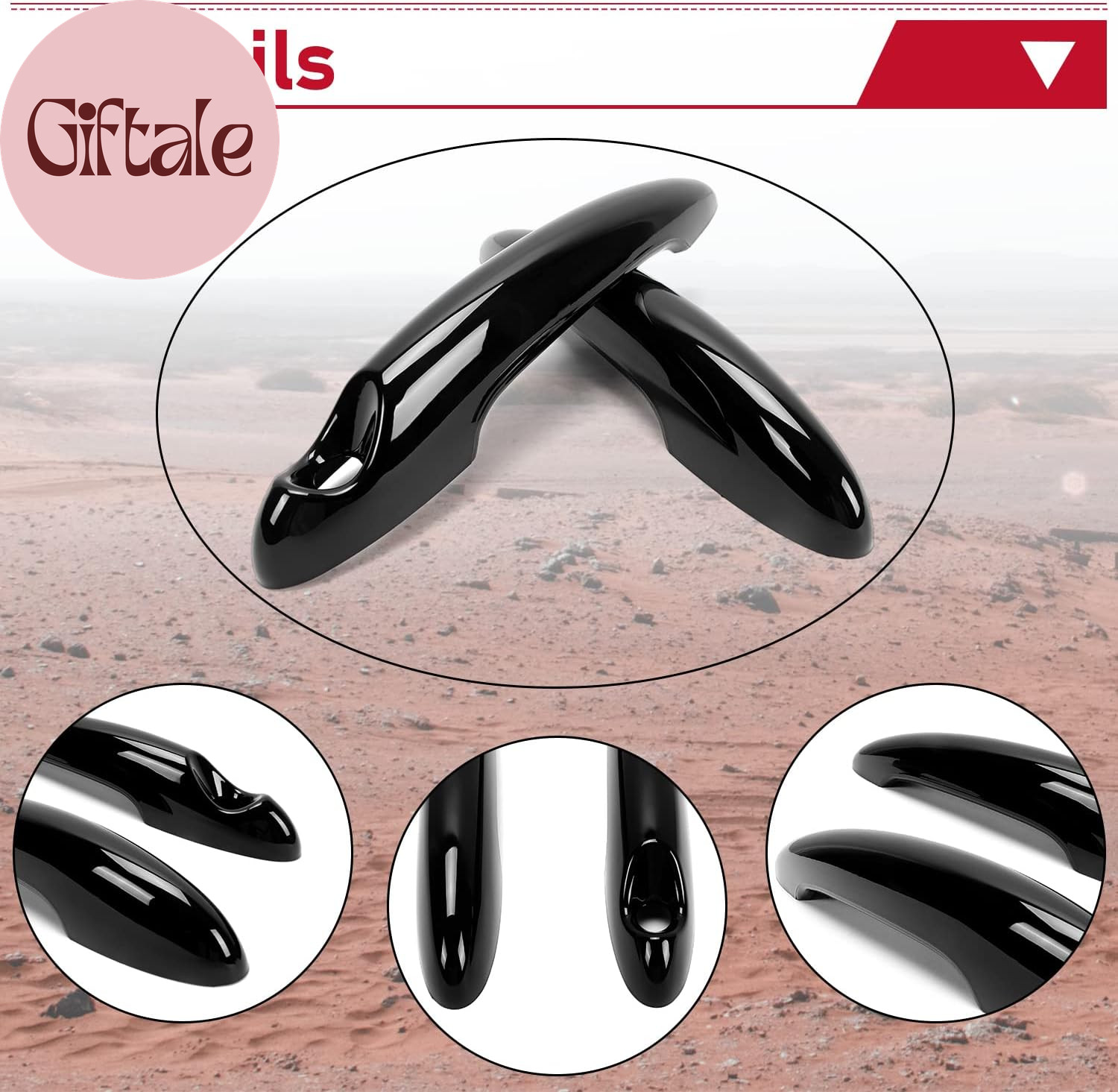 Pair of Door Handle Covers Compatible with 2007-2014 BMW MINI Cooper S R55 R56 G