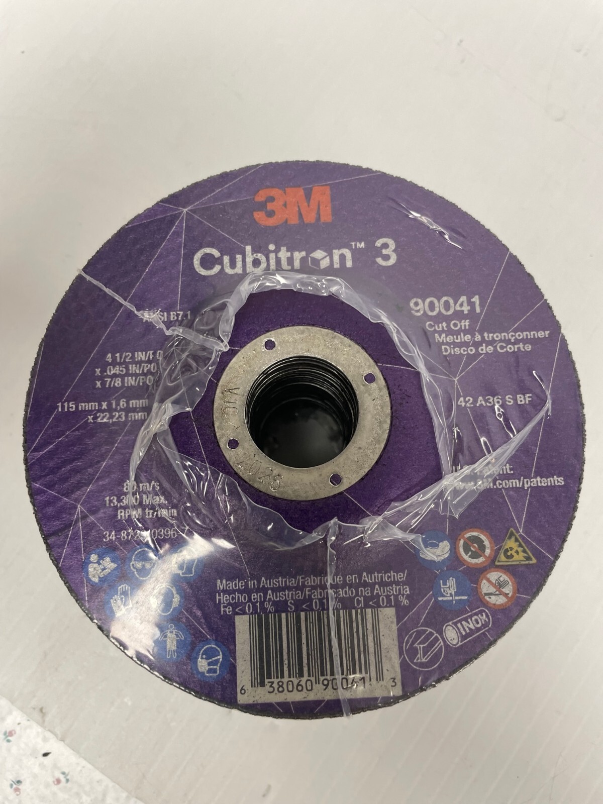 ⭐️⭐️⭐️⭐️3M Cubitron 3 Cut-Off Wheel 90041 – Type 27 (Depressed Center) – 25 PCS