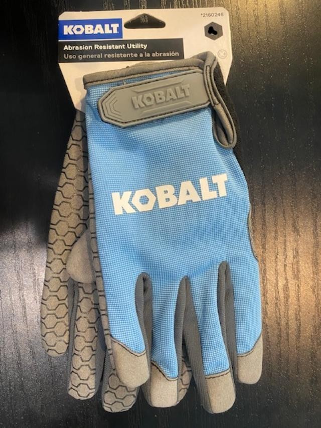 Kobalt Abrasion Resistant M Utility Gloves Women’s Light Blue/Gray 2160245