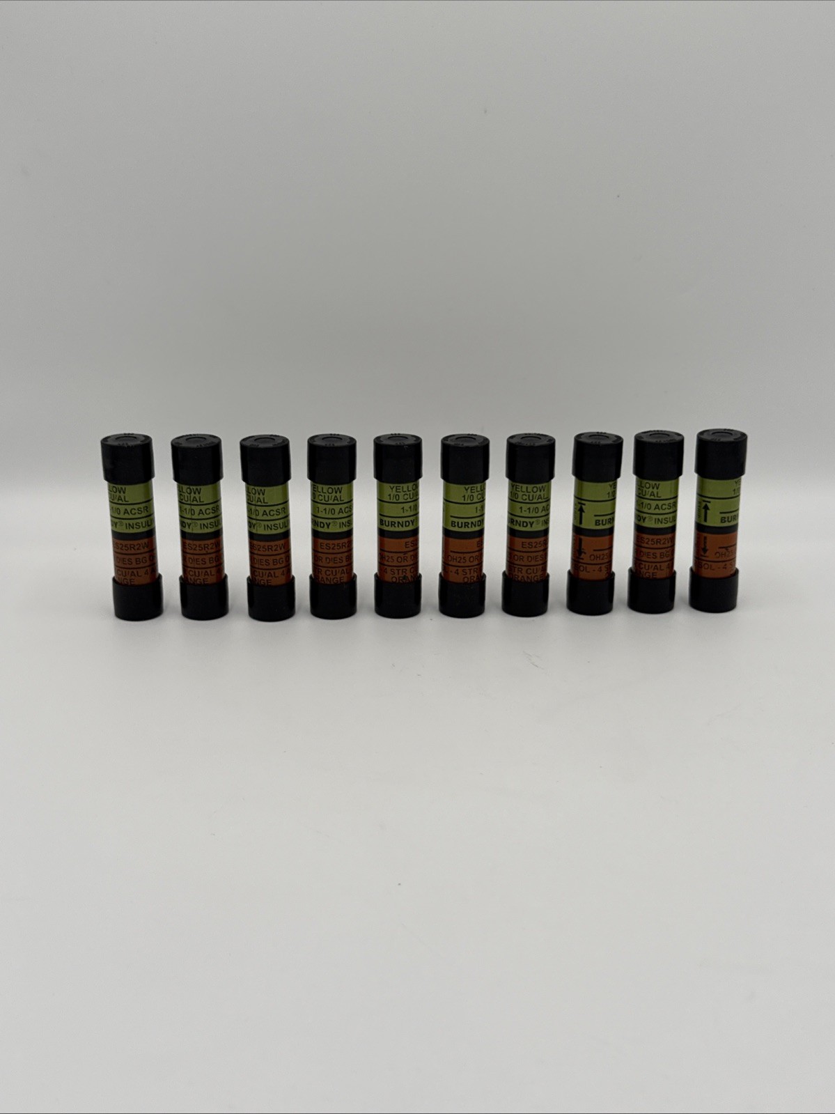 Lot of 10 Burndy ES25R2W INSULINK reducing service entrance sleeves CU/AL