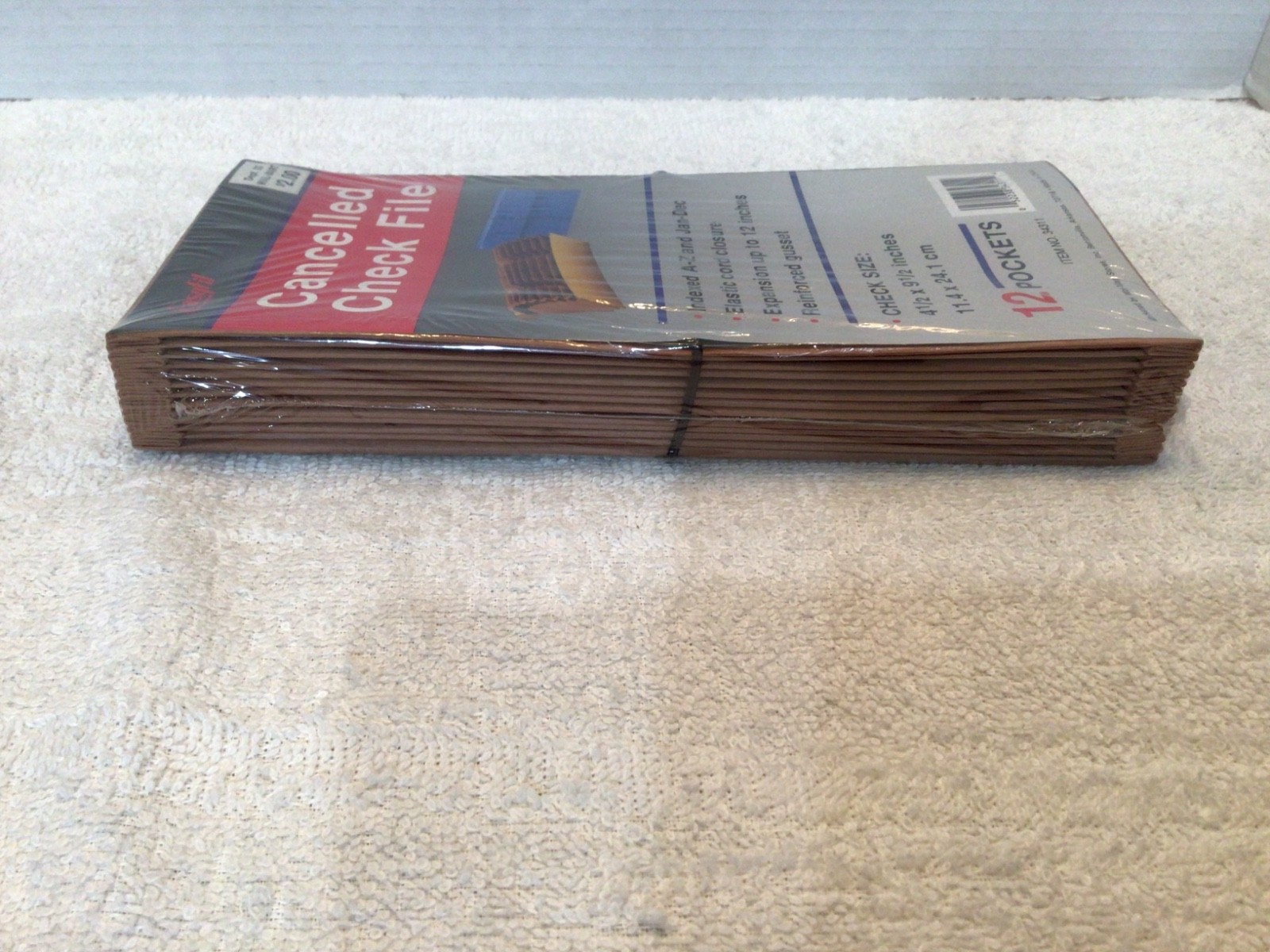 Expandable Cancelled Check File 4.5″ x 9.5″ NEW SEALED