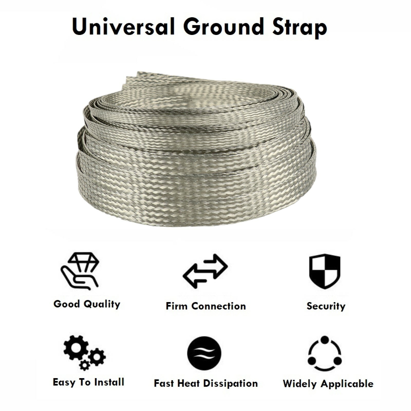 Braided Tinned Copper Hose Metal Shielding Sleeve Wire Wrap Sheath Protector Lot