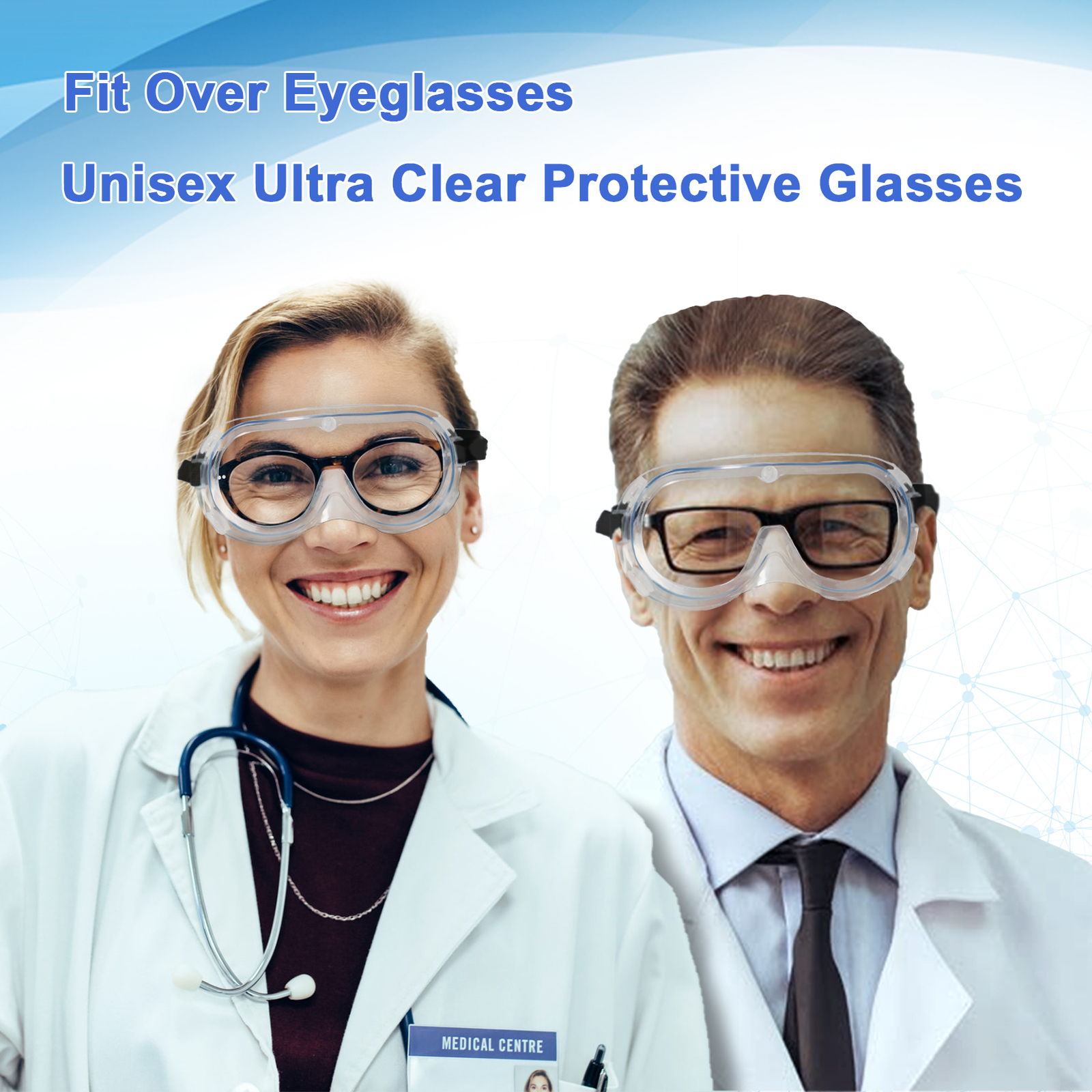 1PC Sealed Anti Fog Clear Safety Goggles Glasses Wildfire Anti Smoke and Dust