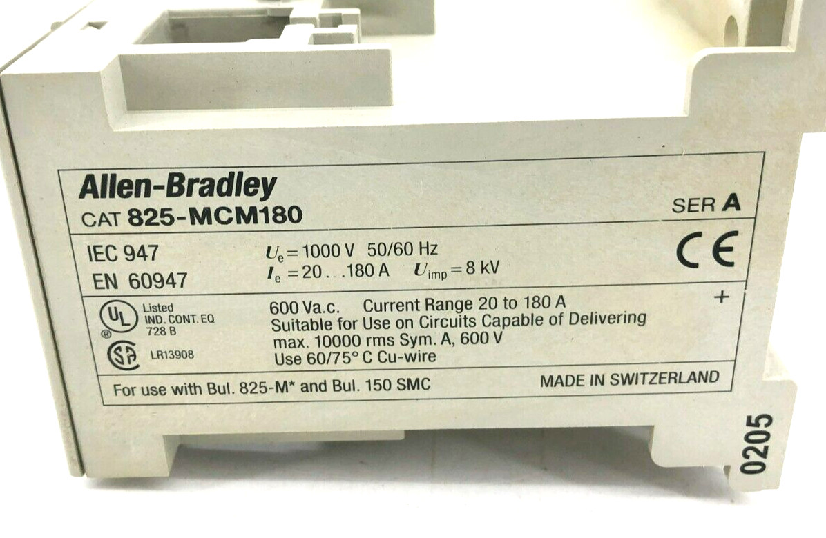New Allen Bradley 825-MCM180 Ser. A Current Converter Module