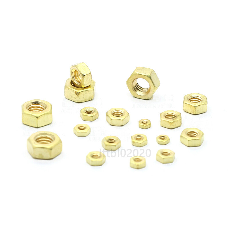 M0.8 M1 M1.2 M1.4 M2 M2.5 M3 M4 M5 M6 BRASS NUTS HEX FULL NUT BRASS – DIN 934