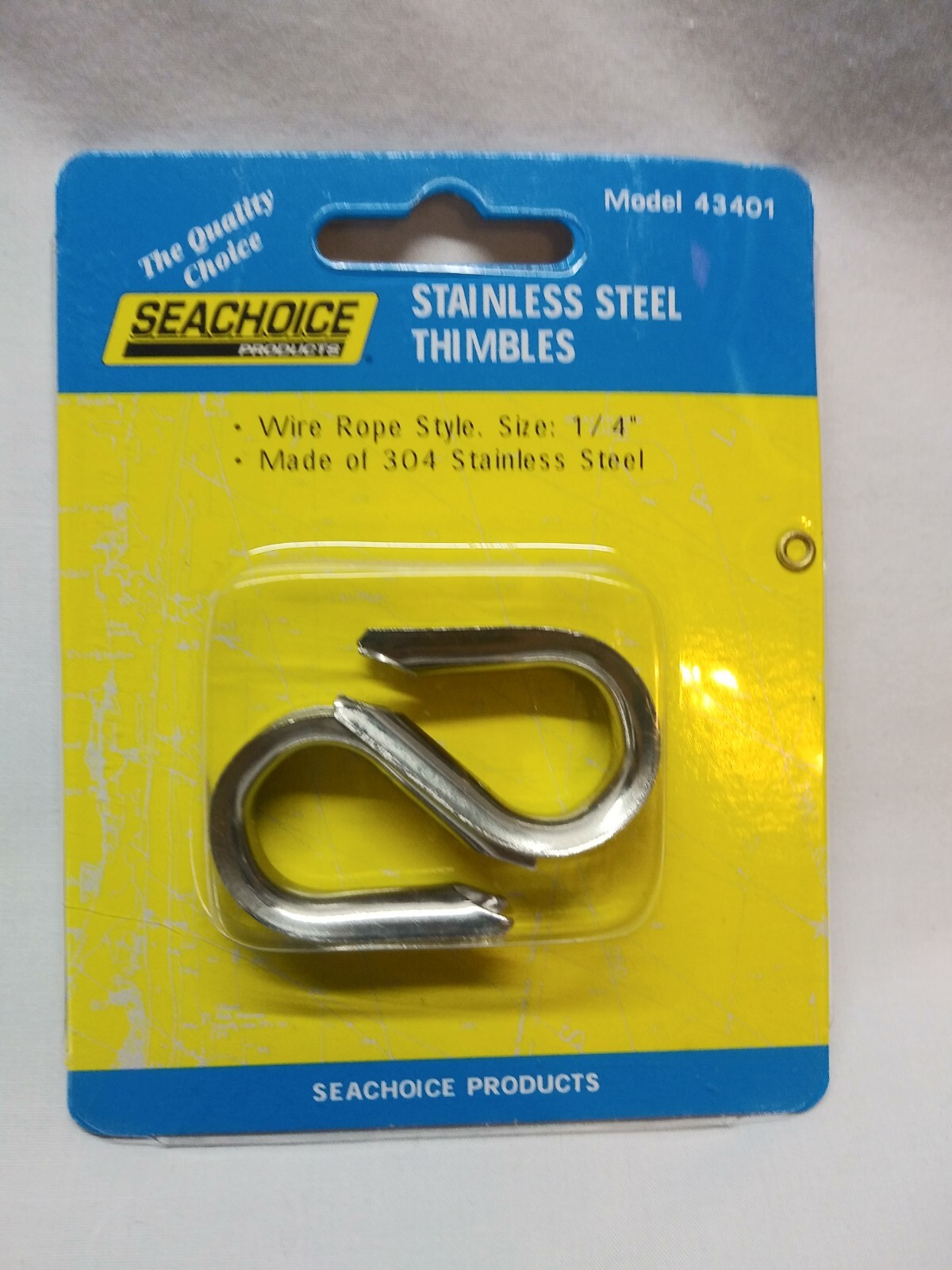 Seachoice Rope Thimble-Stainless Steel (2/Pk) (CHOOSE) NEW