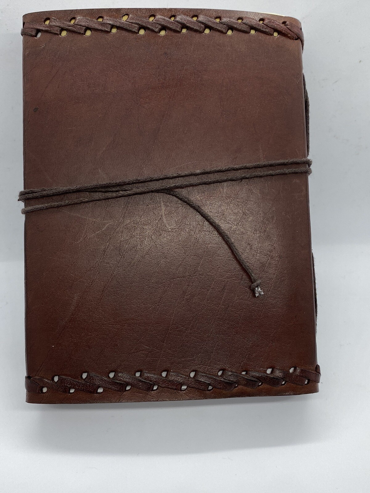 Leather Journal with Stone (6″x 4.5″)