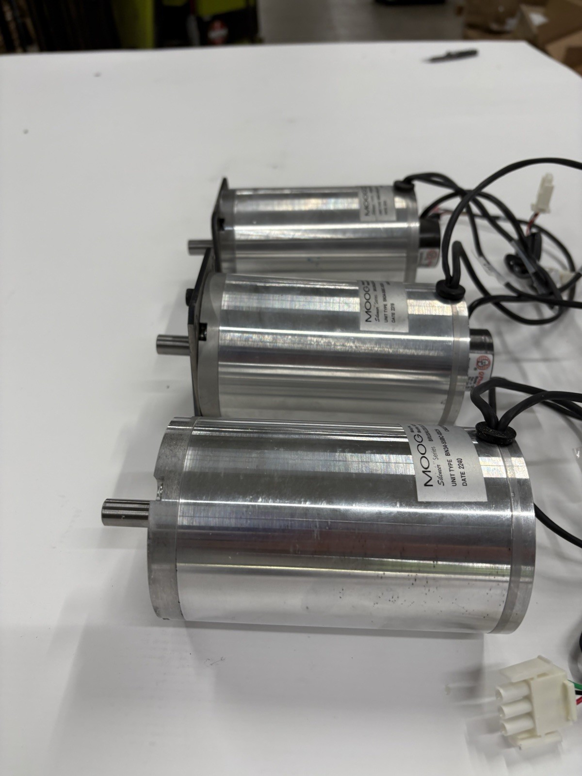 Moog BN34-55BC-03CH Brushless Motors 3 In Total.