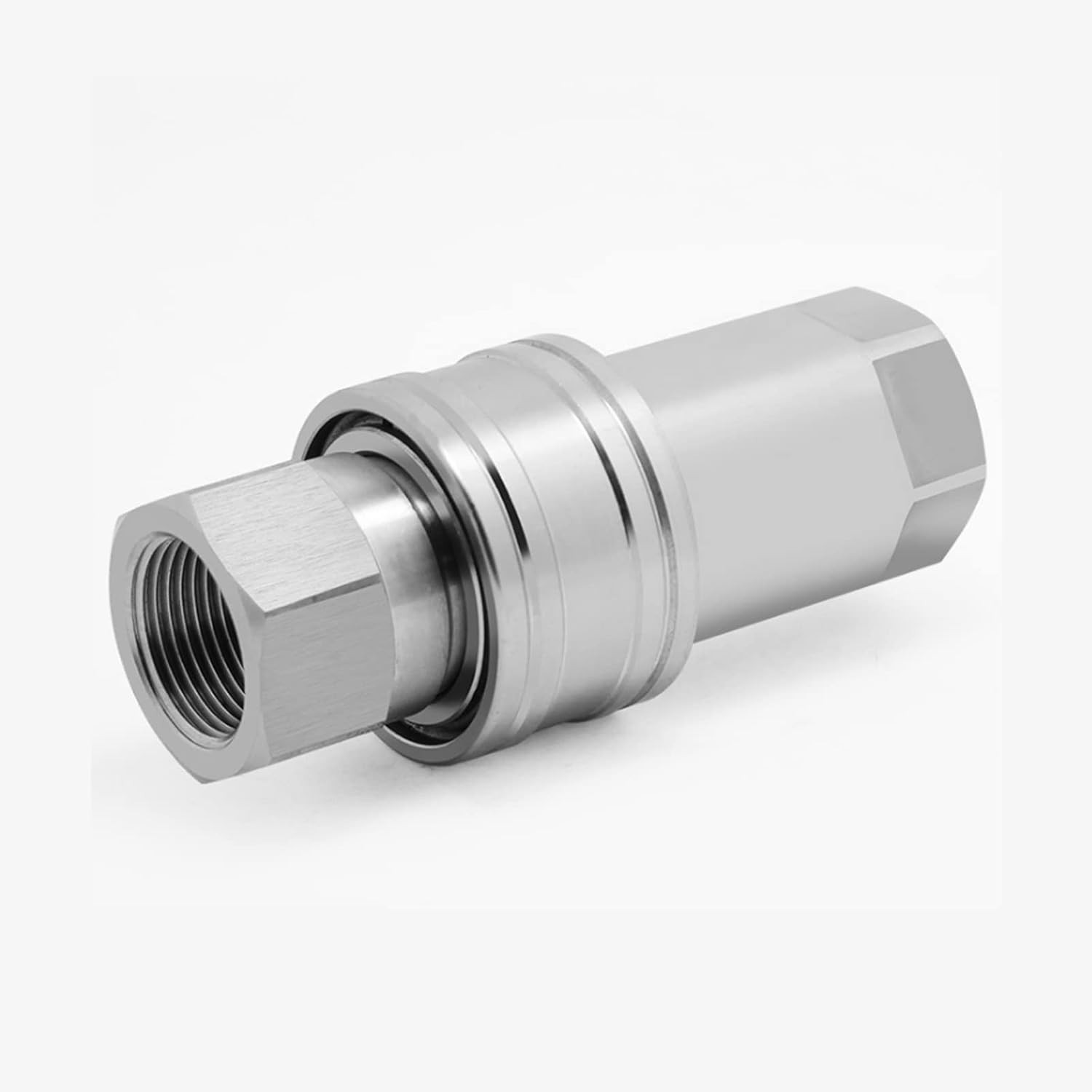 Hydraulic Quick Connect Coupler 3/8 NPT, Poppet Valve for High Pressure Systems