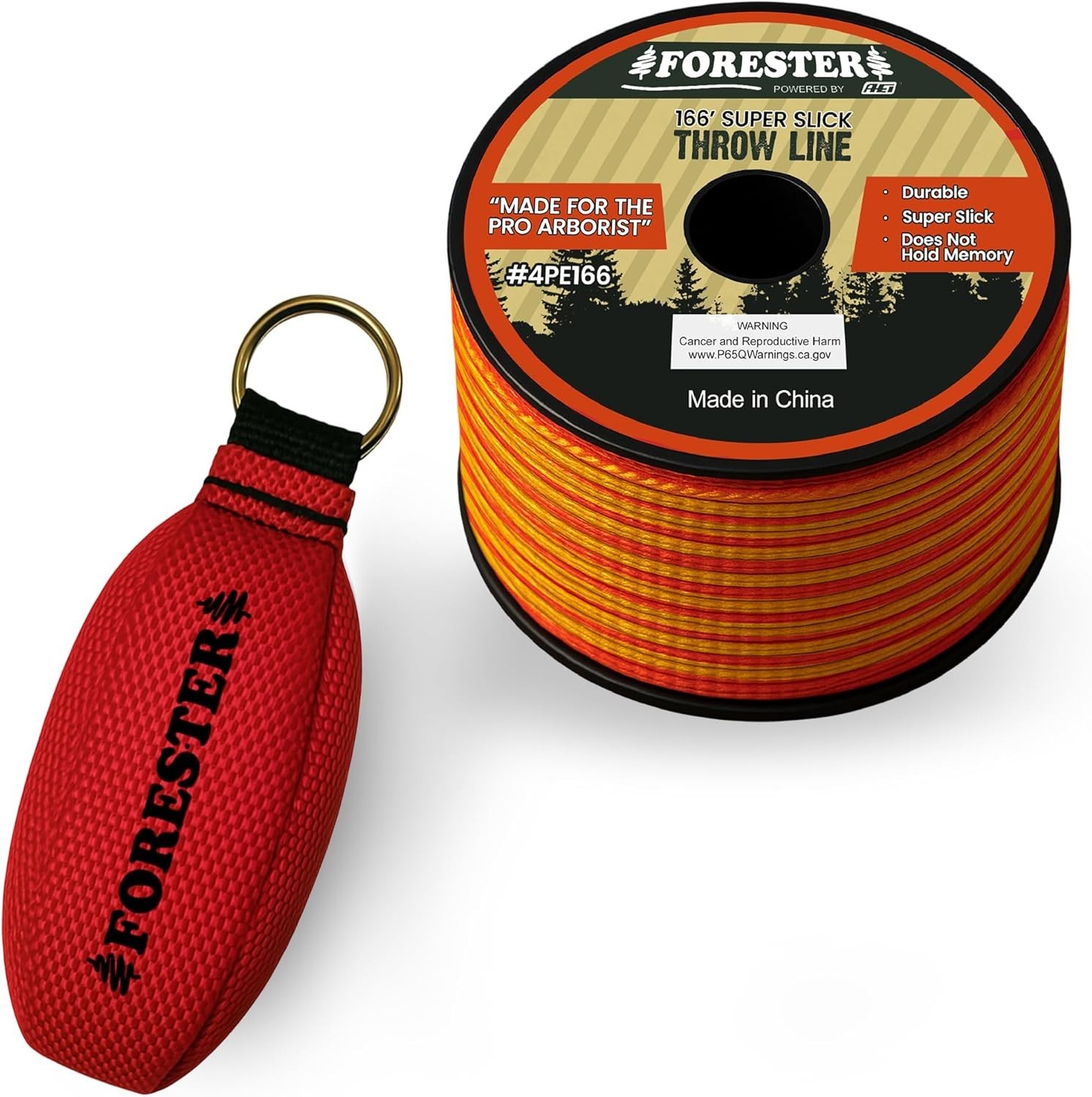 Arborist Throw Line Kit | Throw Weight & 166ft Rope | Ultra Slick 100% Polyes…
