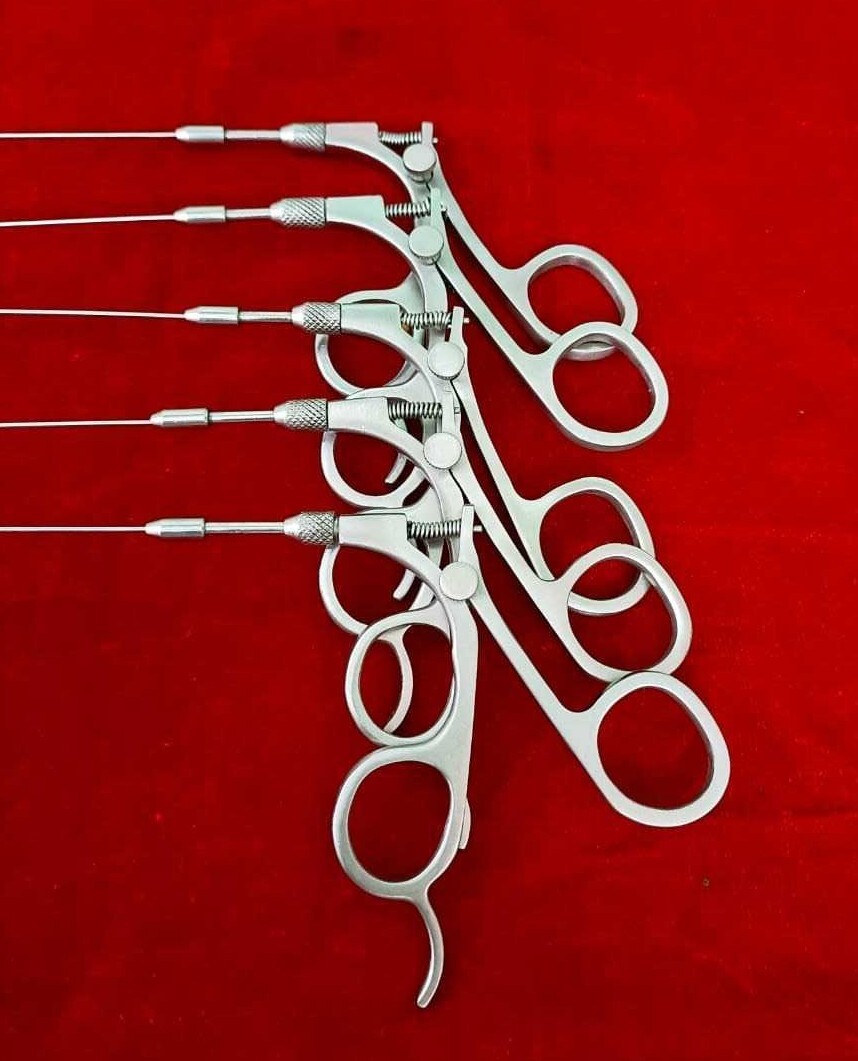 Hysteroscopy Semi Rigid Scissor 5fr 40cm Reusable Surgical Instruments – 5pc
