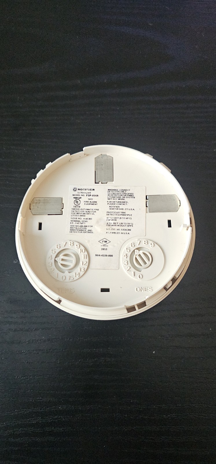 Set of 6 Notifier Detectors(Used): FSP-851 (3) /FSP-851R /FST-851 /FSI-851