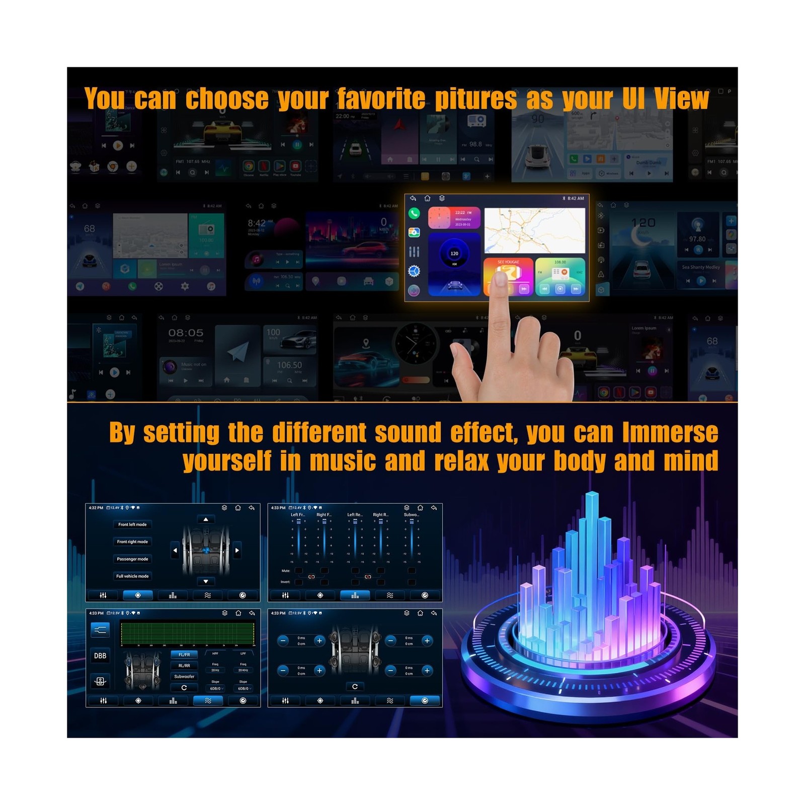 8 Core 6GB+128GB Car Radio for Honda CRV 2012-2016,10.2 Inch QLED Touch Scree…