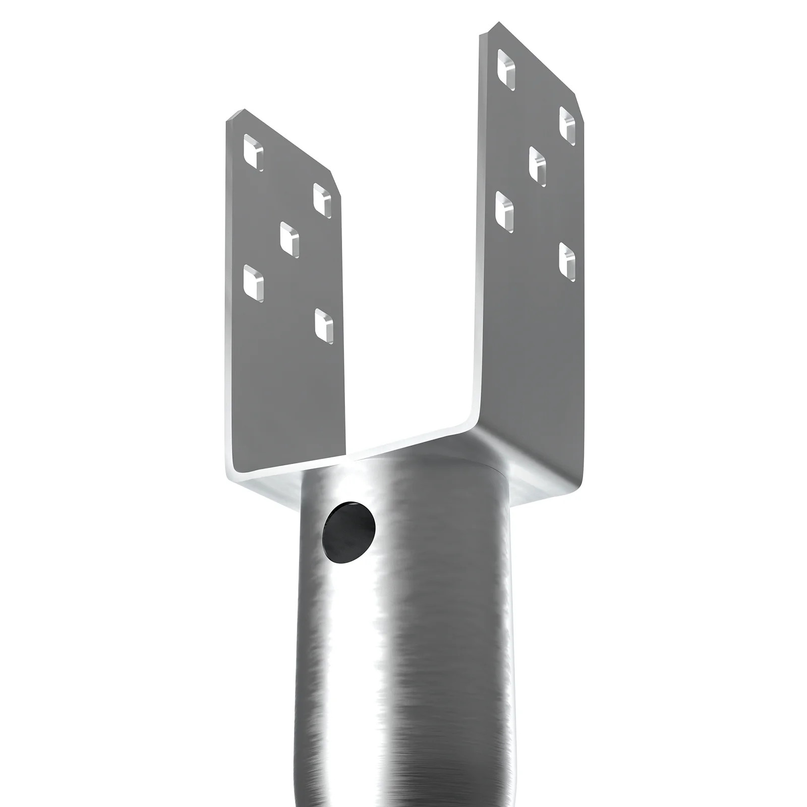 1 Pack 3.94 x 2.76 x 27.56 in No Dig Ground Anchor DIY Screw in Post Stake