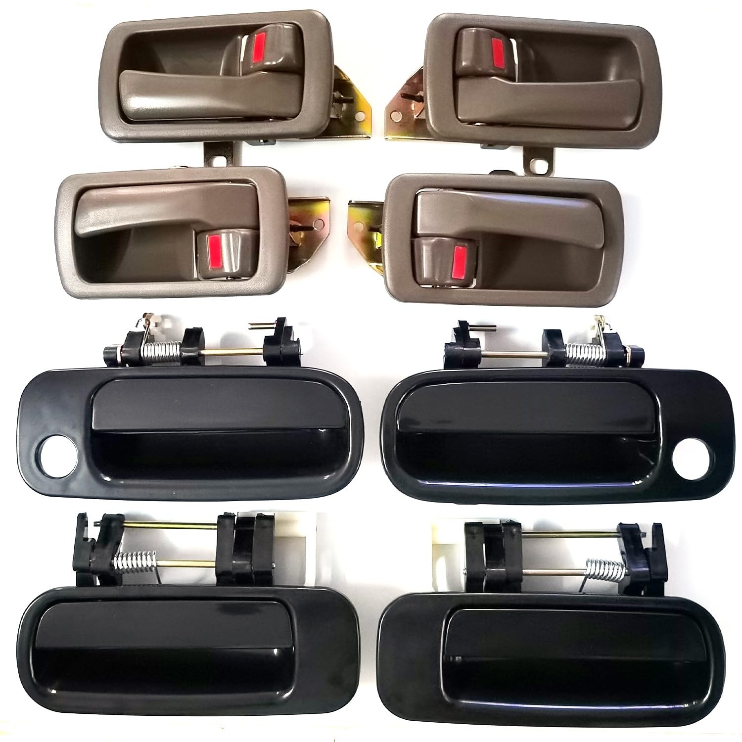 Set of 8 OEM Toyota Camry Door Handles 1992-1996 Interior Exterior Replacement