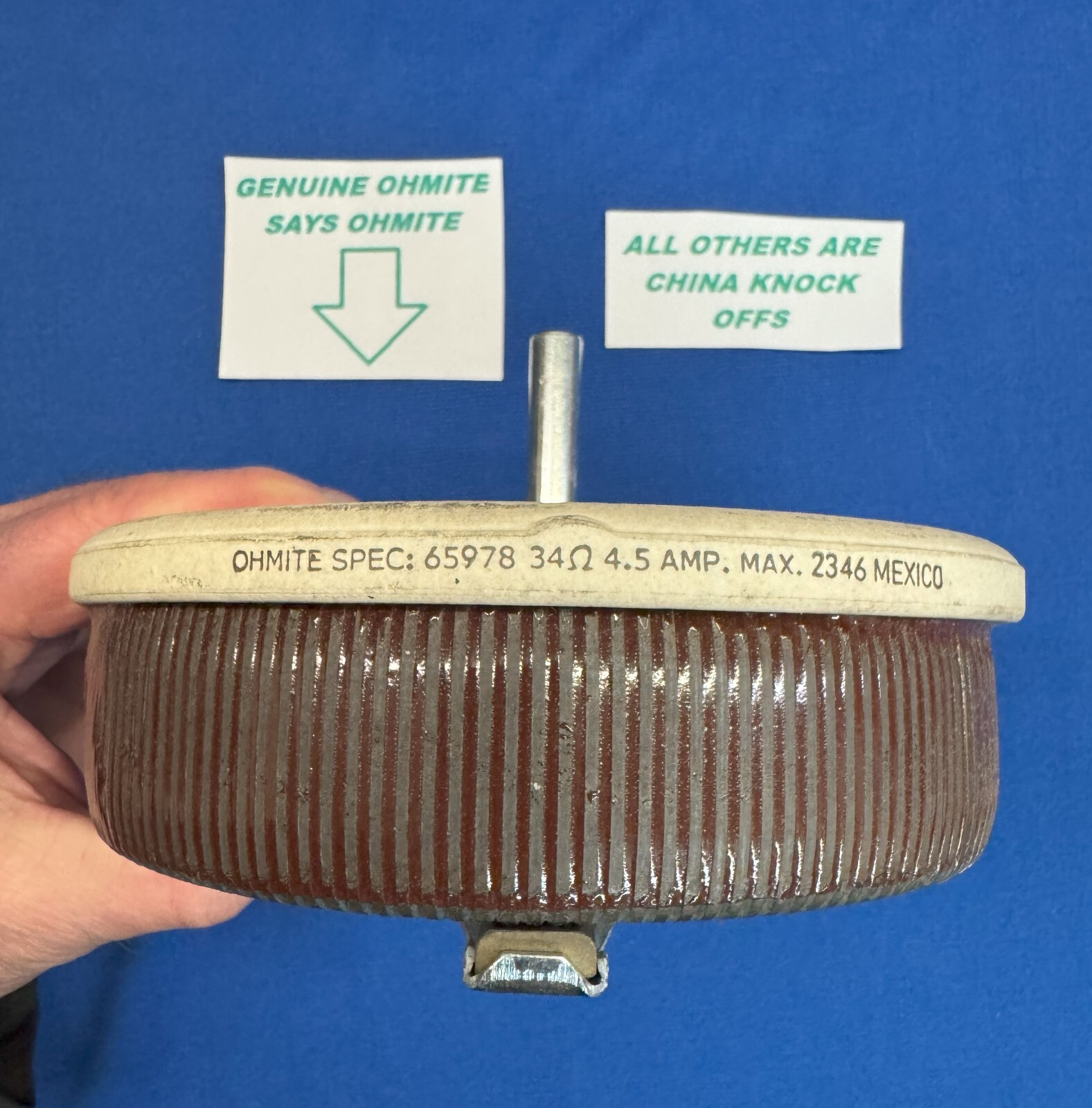OEM OHMITE 605960 65978 MILLER RHEOSTAT 34 OHM 300W RHC-3-GD34A RHC-14 & RHC-2