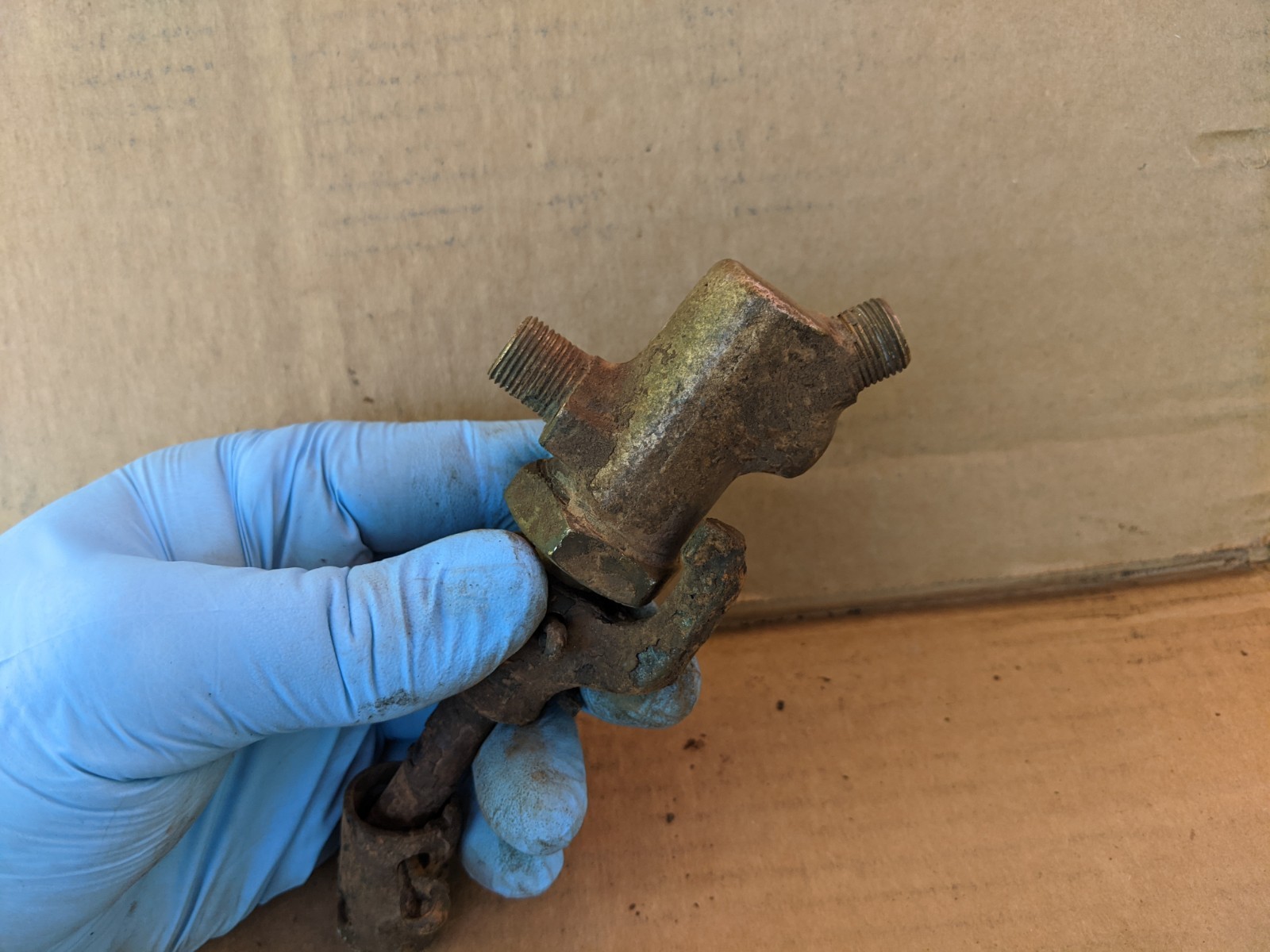 Original John Deere 3 Way Fuel Valve with Linkage A / B / G 2 cylinder tractor