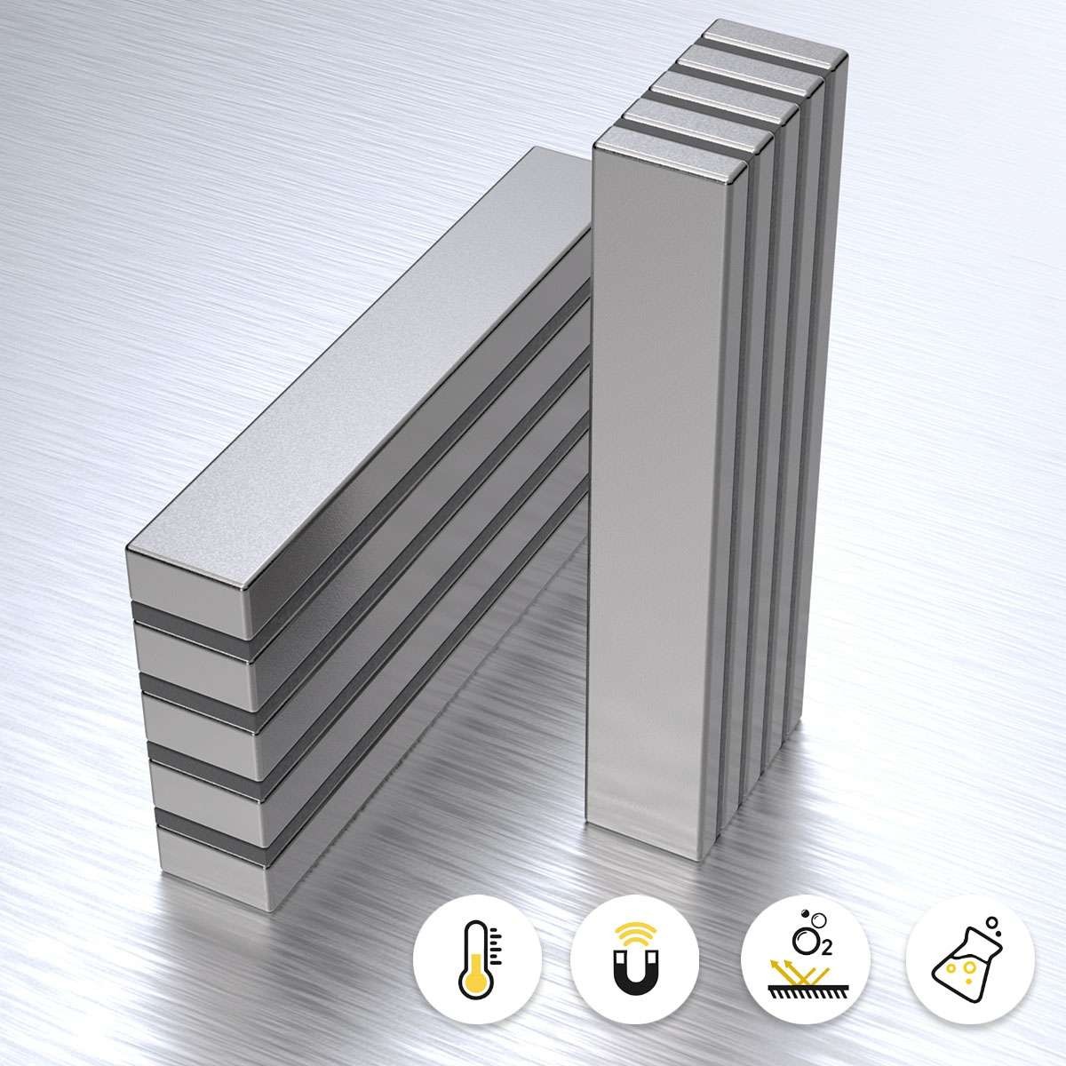 N52 60x10x3mm/60x10x5mm Strong Neodymium Magnets Rare Earth Lifting Magnets US