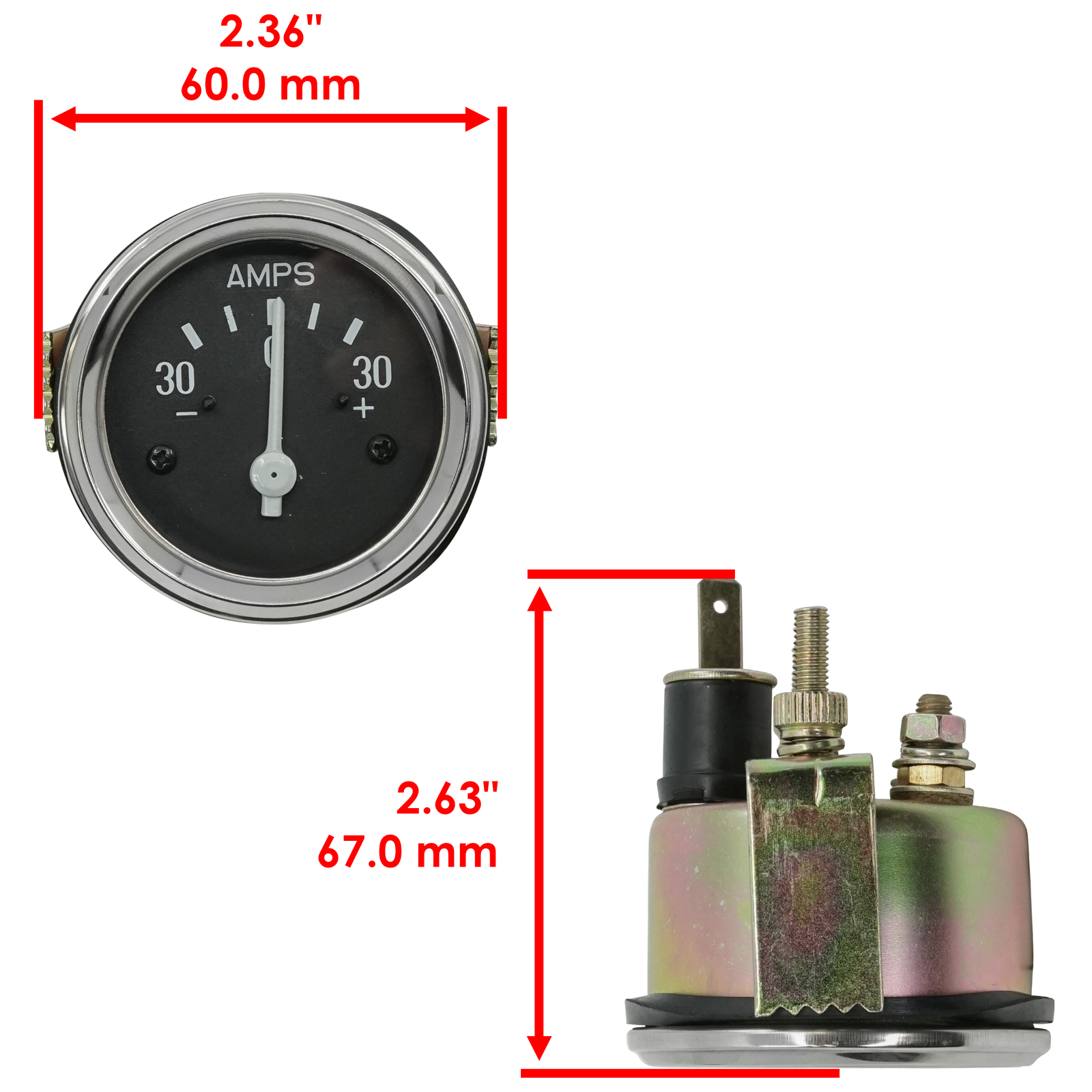 Tachometer Amp Oil Gauge For Massey Ferguson 88 Super 90135 150 165 175 180 MF20