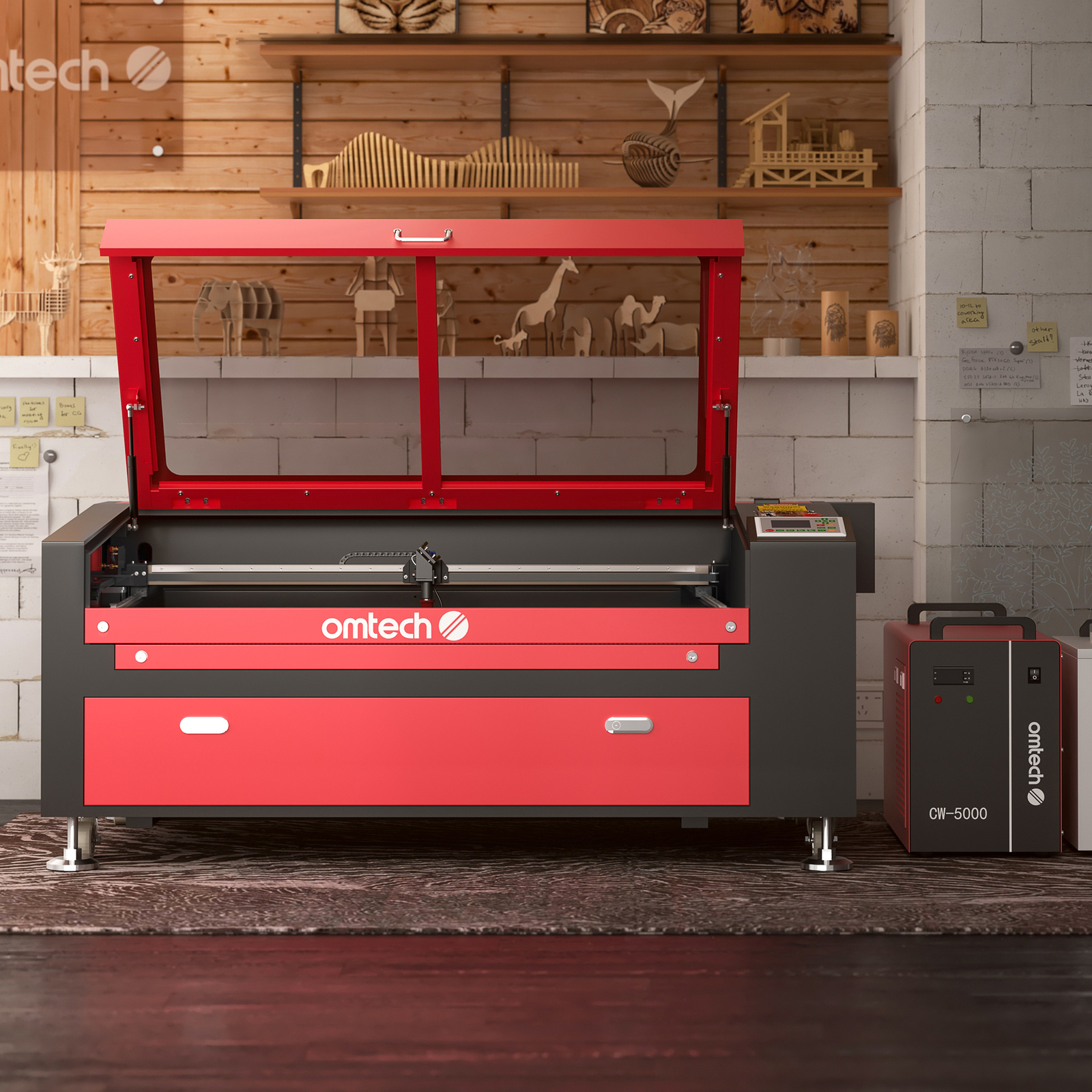 OMTech 24×40 100W CO2 laser Engraver Cutter Cutting Engraving Machine Autofocus
