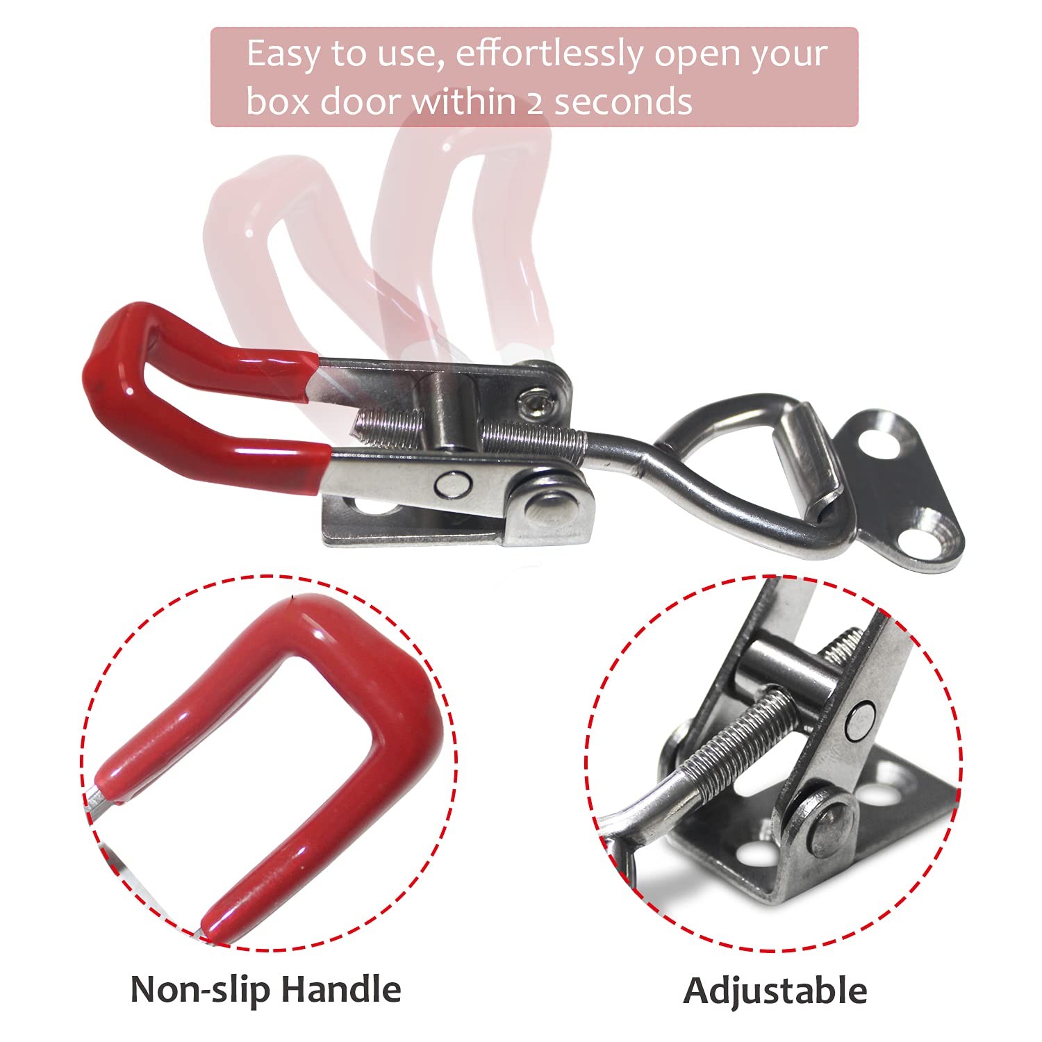 Adjustable Toggle Clamp Latch Smoker Latch Clamps Heavy Duty Toggle Latches
