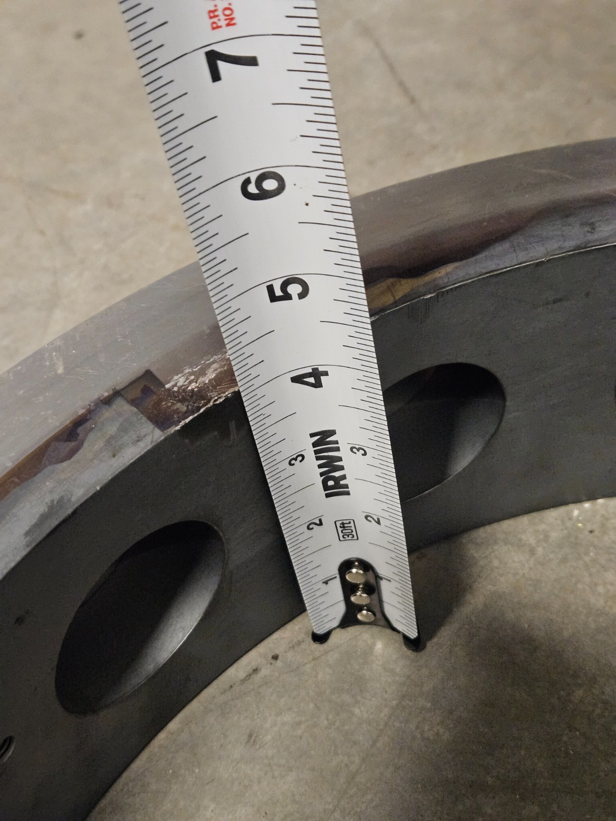 Airco Temescal BJD-1800 Bell Jar O-Ring Seal Flange
