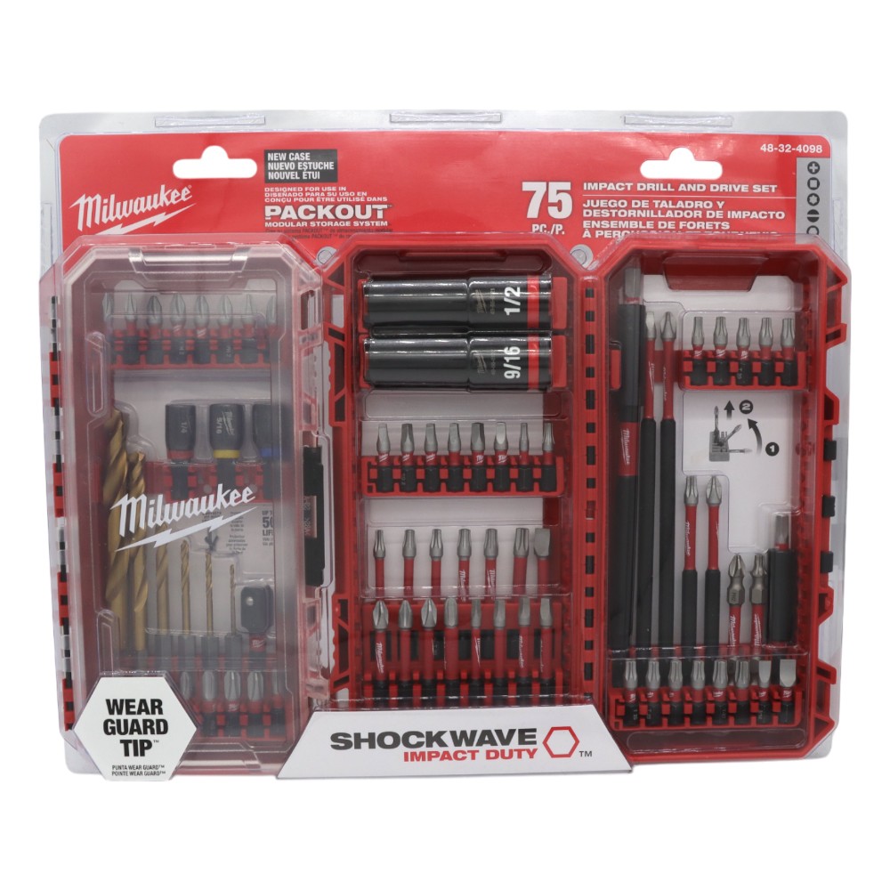 Milwaukee 48-32-4098 Impact Duty Drill, Drive & Fasten Set