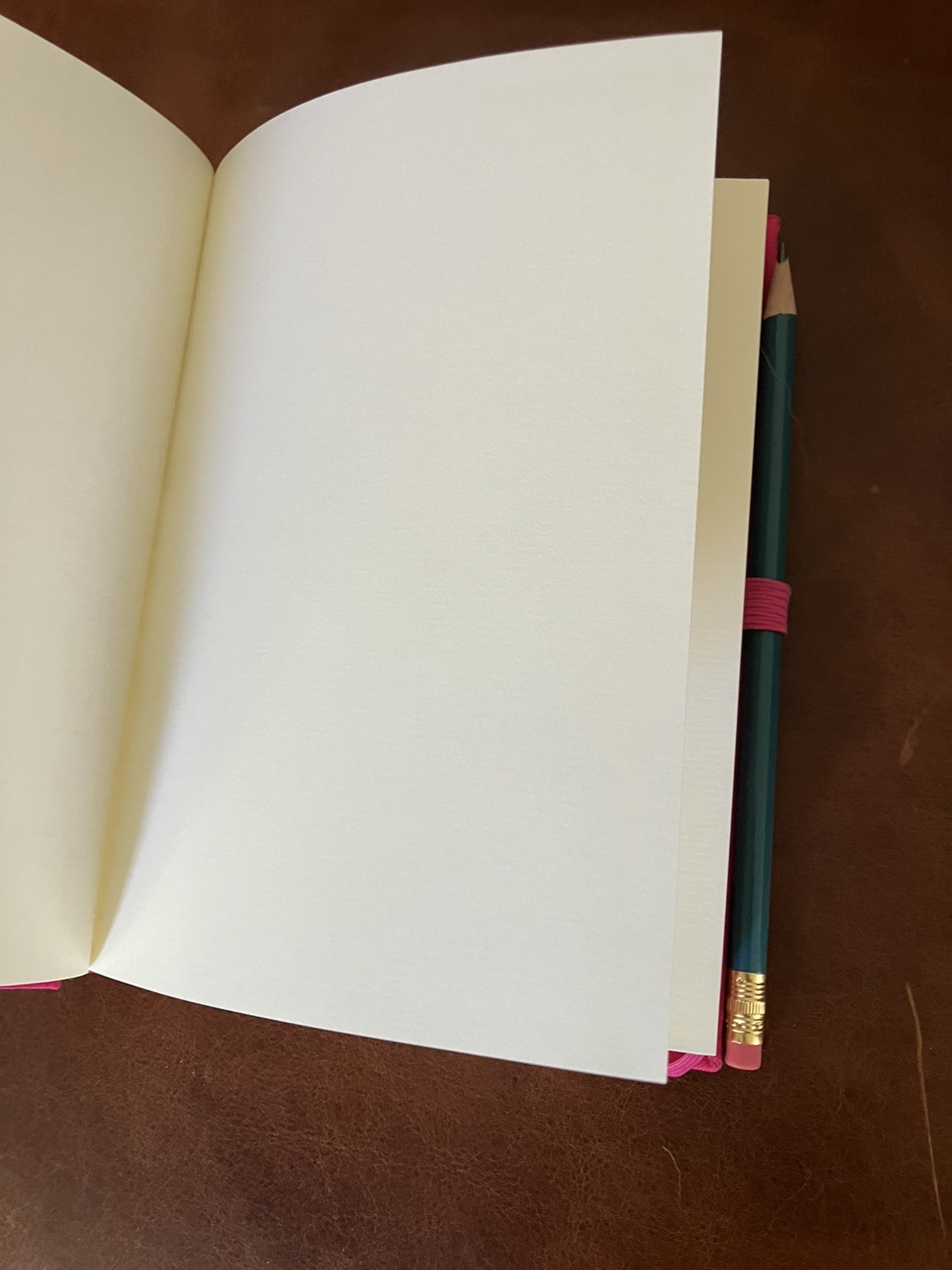 Yoga with Adriene FWFG Semikolon Grand Voyage /A5 Bound Linen Blank Book, Pink