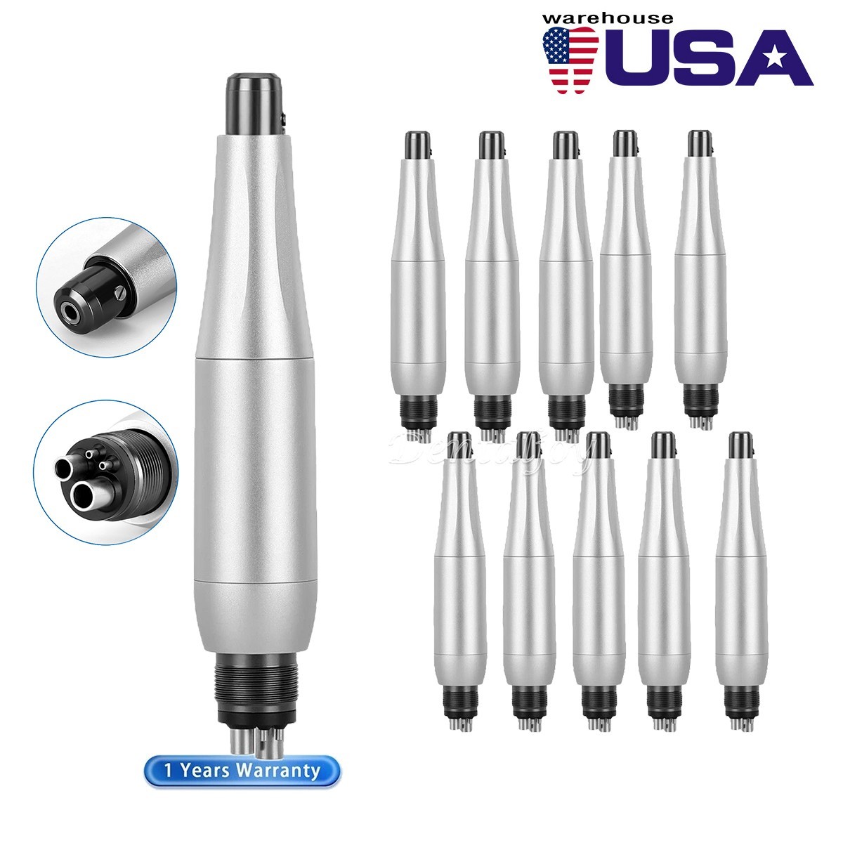 AZDENT Dental Hygiene Prophy Handpiece 4:1 Nose Cone Air Motor 4Hole 360°Swivel