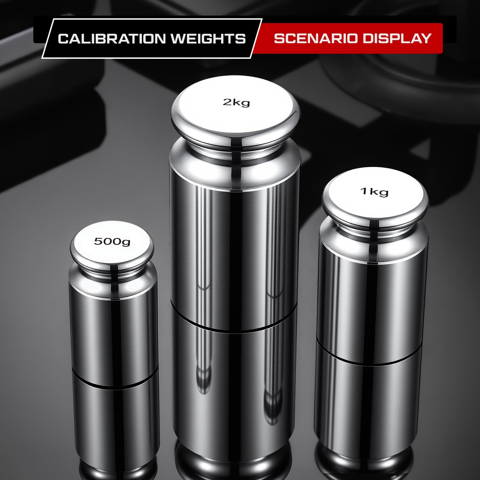 Sabary 5kg 5000g 5 Pcs M1 Precision Calibration Weight Set 2 Kg,1 Kg,0.5 Kg