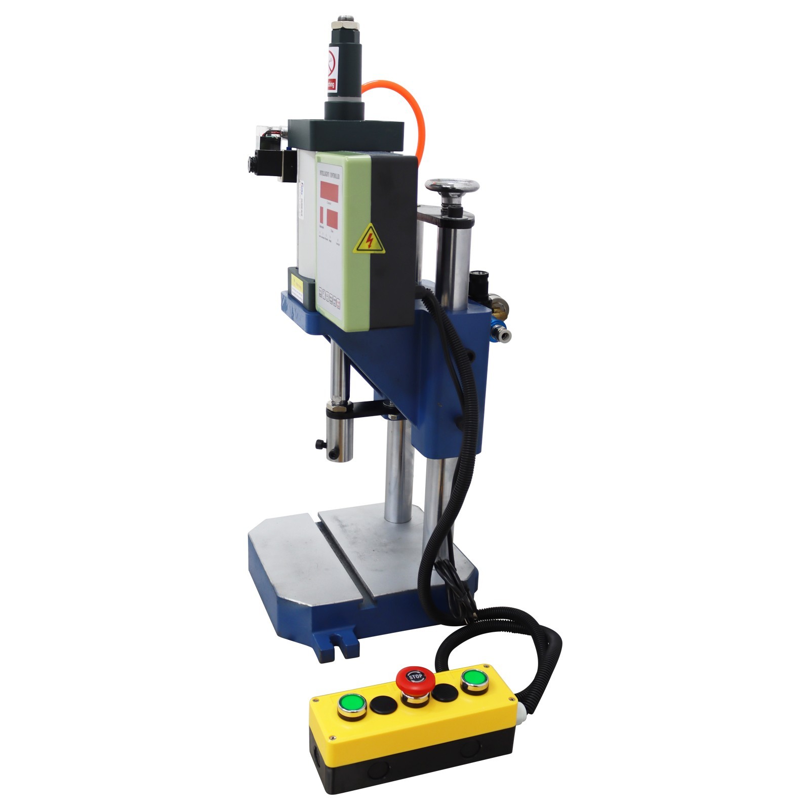 110V 1102lb/500kg Pneumatic Punch Press Machine with Controller 0.6Mpa-0.8MPa
