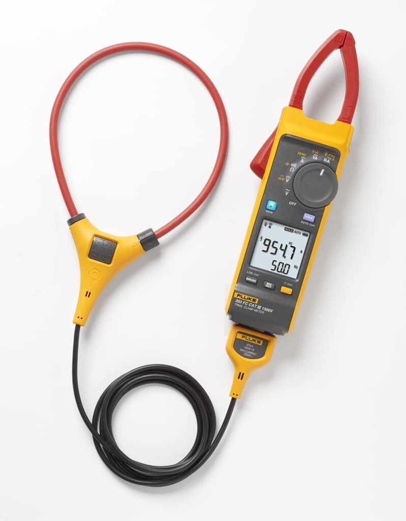 Fluke 393 FC True-RMS Clamp Meter – 1500V CAT III, Compact, IP54 Rated NEW