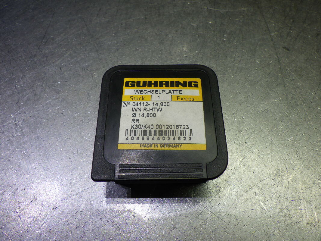 Guhring HT800WP 14.8mm Carbide Drill Tip Insert QTY1 9041120148000 (LOC786)