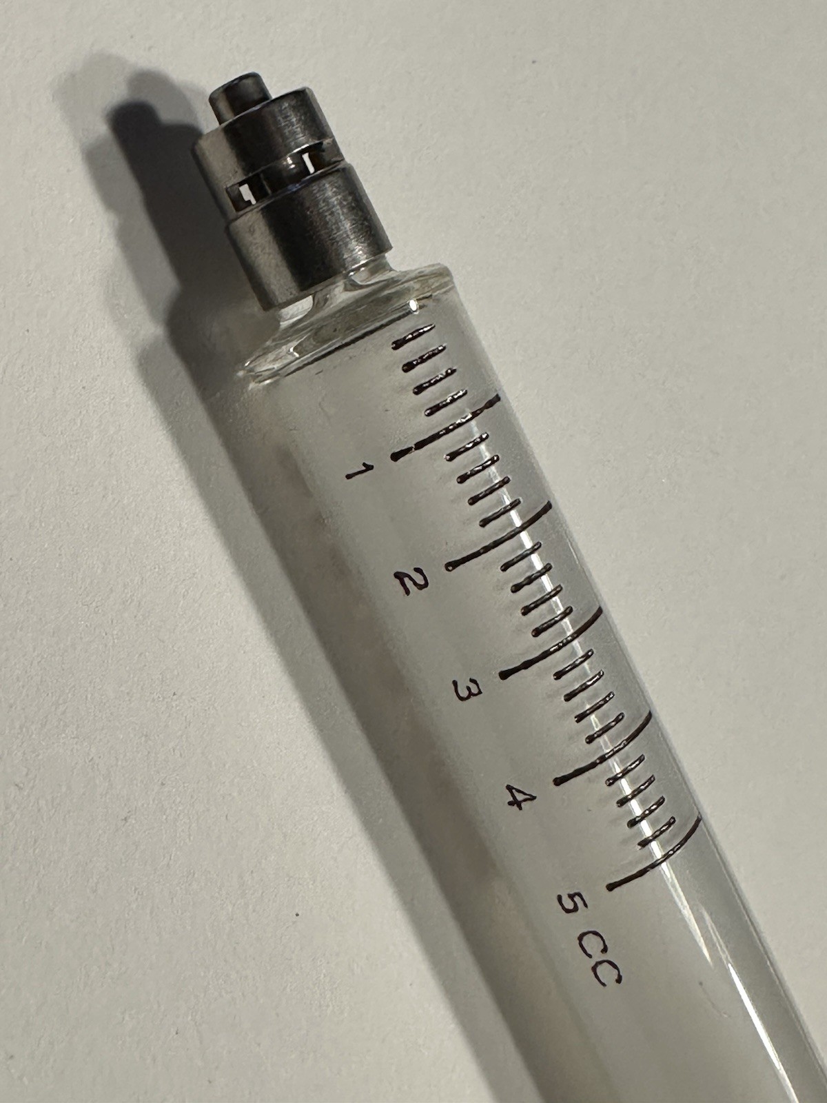 Vintage Becton Dickinson Yale B-D Lok 50cc Glass Syringe