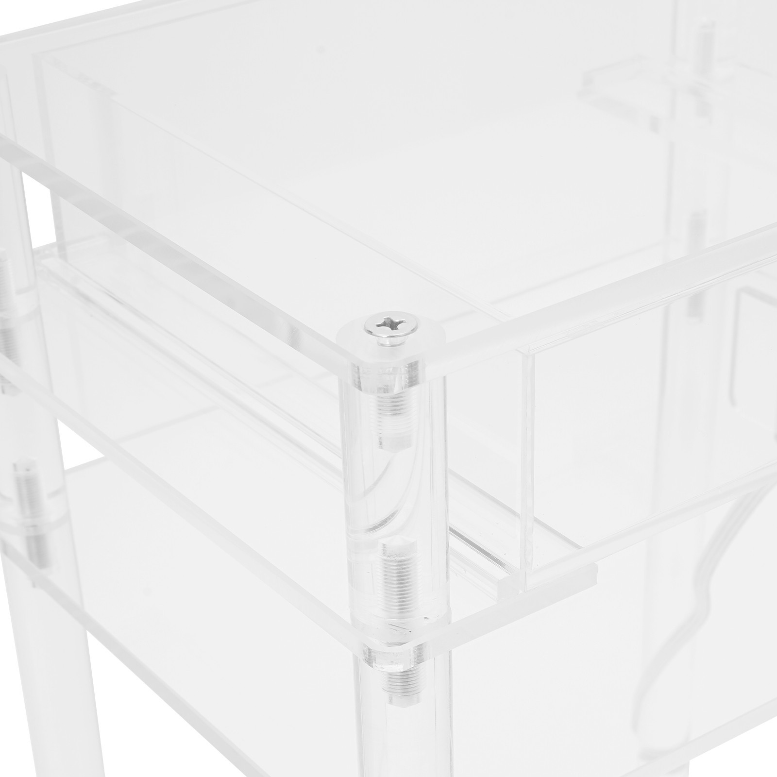 Acrylic Printer Stand Printer Stand W Wheels&Us Standard Plug Office Furniture