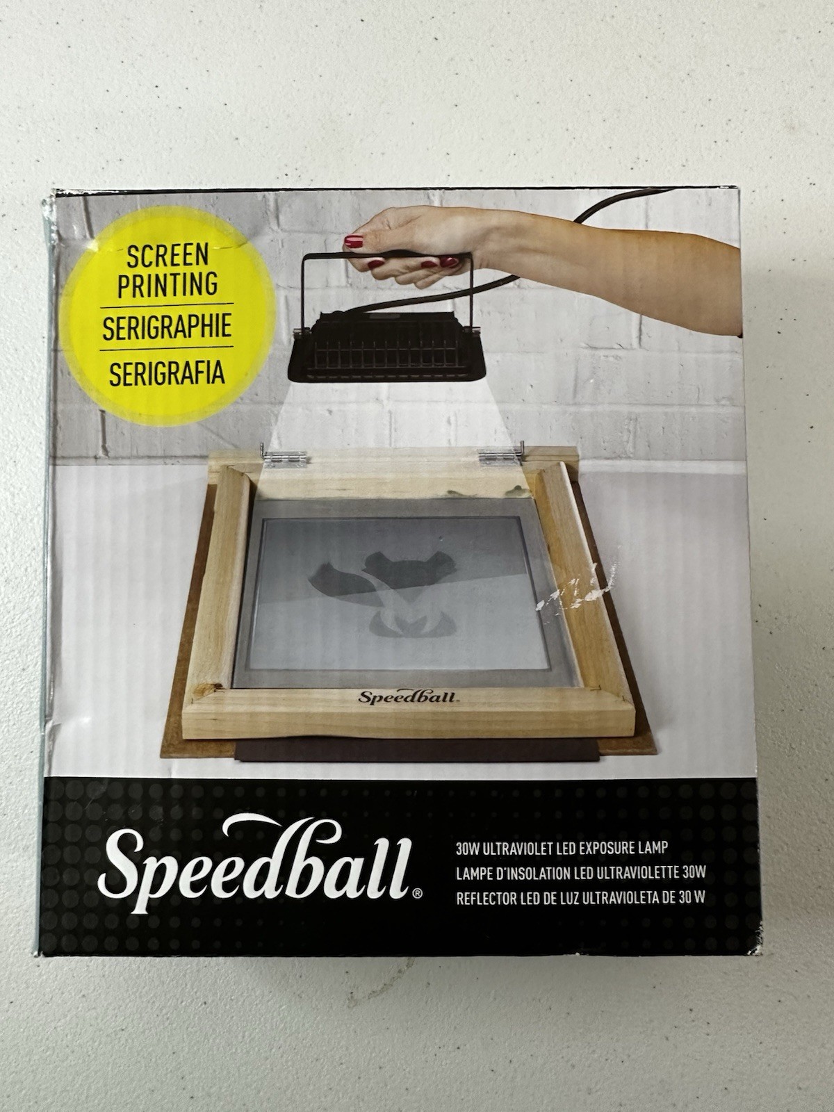 Speedball 30W ultraviolet LED exposure lamp only out of the box to test