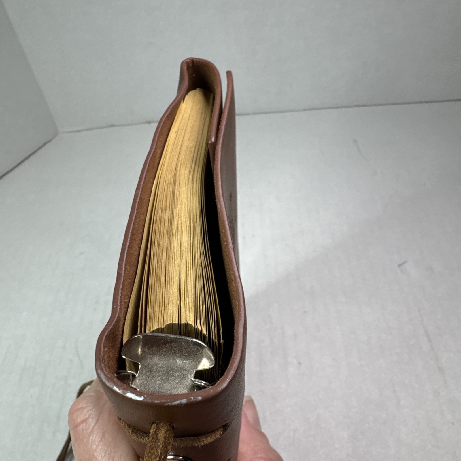 Maleden Nautical PU Leather Journal Refillable 6 ring Compact Binder Craft Paper