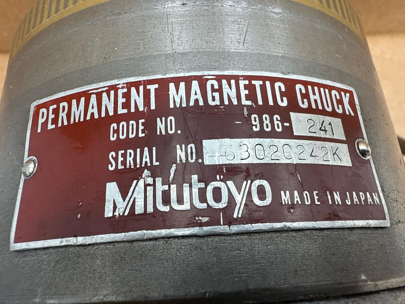HARIG Grind-All No.1 w/Mitutoyo 5″ Permanent Magnetic Chuck & Base 3.000″