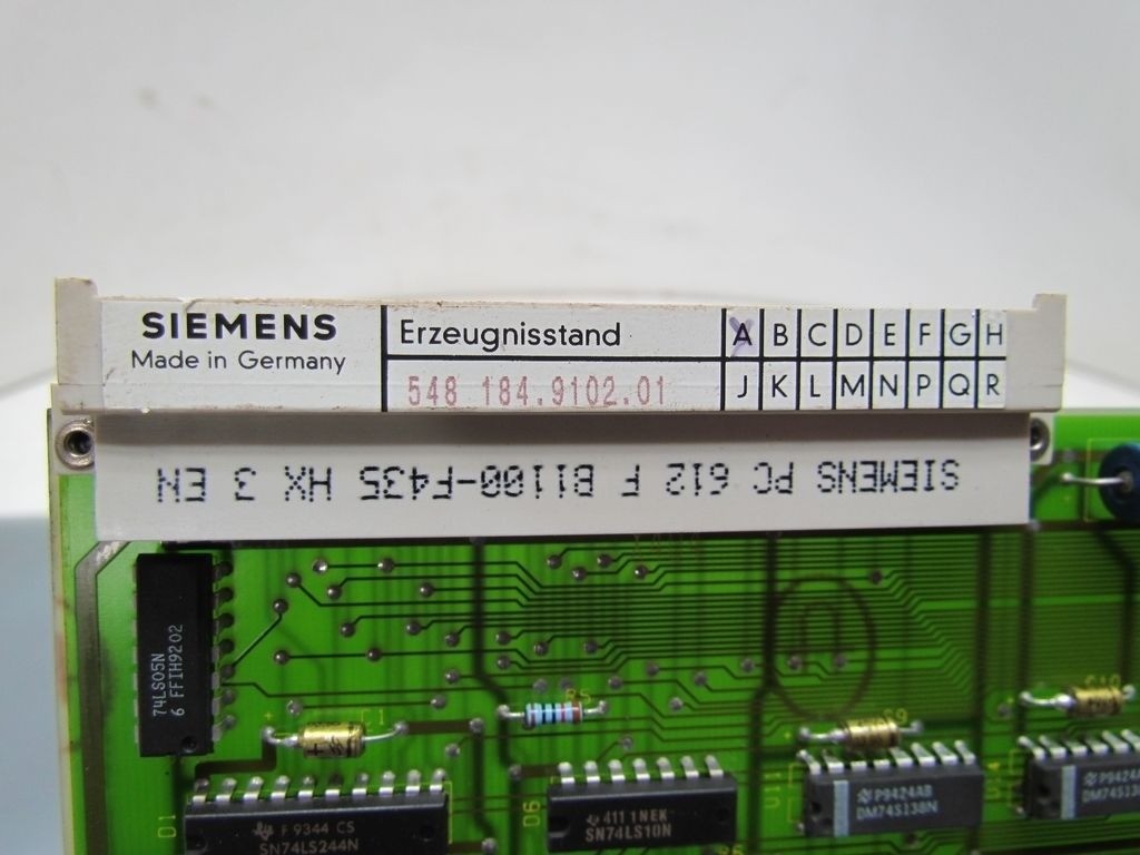 Siemens Sinumerik 6FX1118-4AB01 548 184.9102.01 PC Circuit Board Card 03400