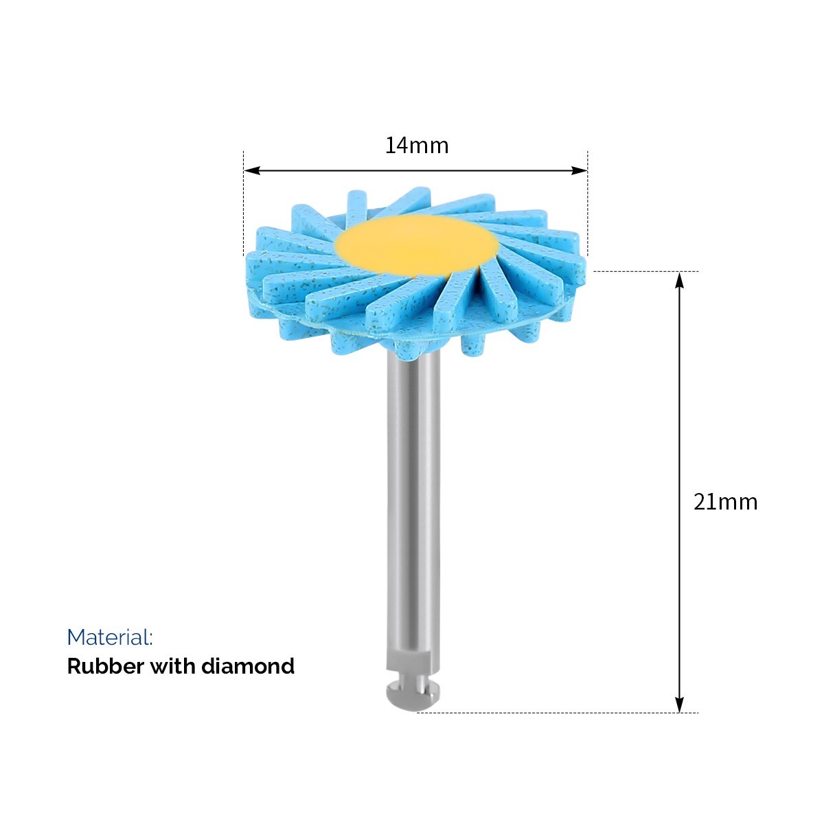 Dental Diamond Impregnated Polishing Wheels Zirconia Porcelain Polishing Burs