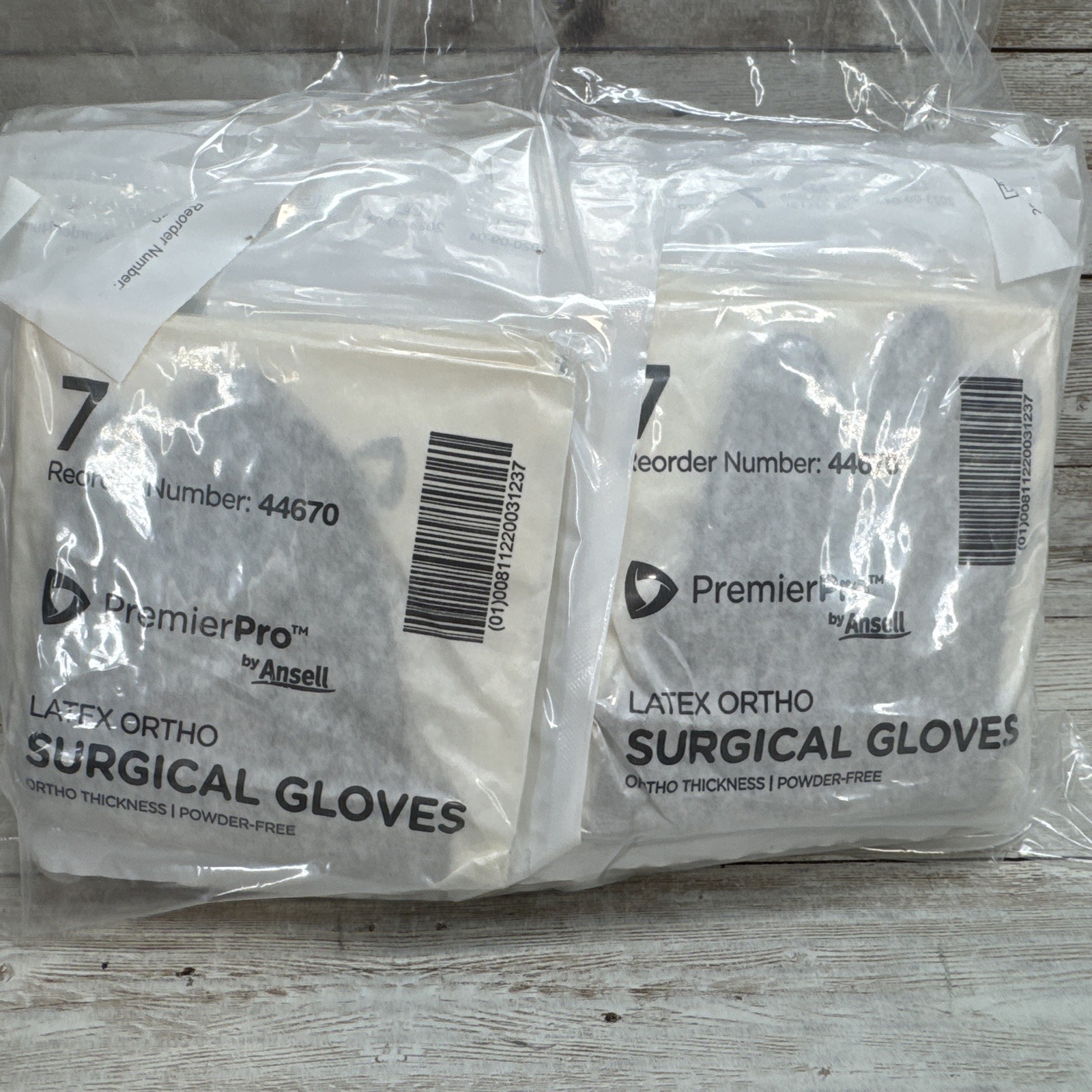 Premier Pro LATEX ORTHO Surgical Gloves Ansell *24 Pair* Size: 7 *See Date*
