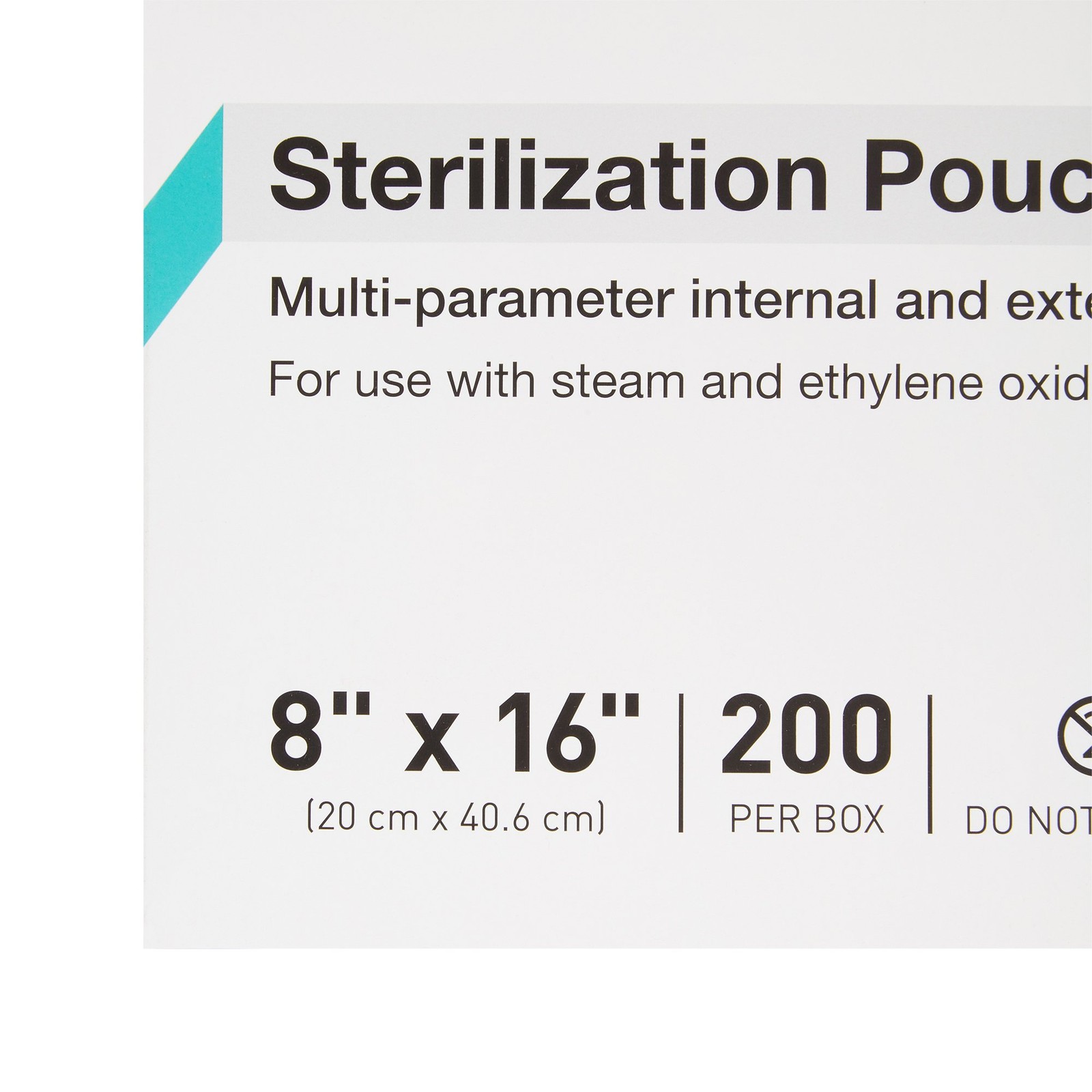 McKesson Argent Sure-Check Sterilization Pouch Transparent Blue 8 x 16″ Self