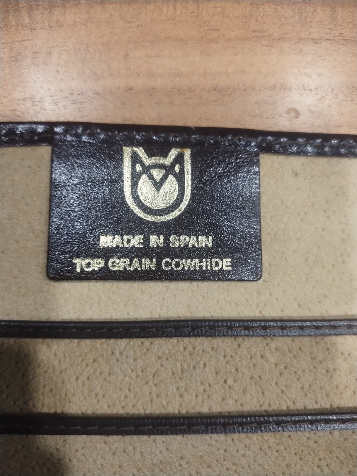 Made in Spain Top Grain Cowhide Leather Organizer Portfolio Folio Brown