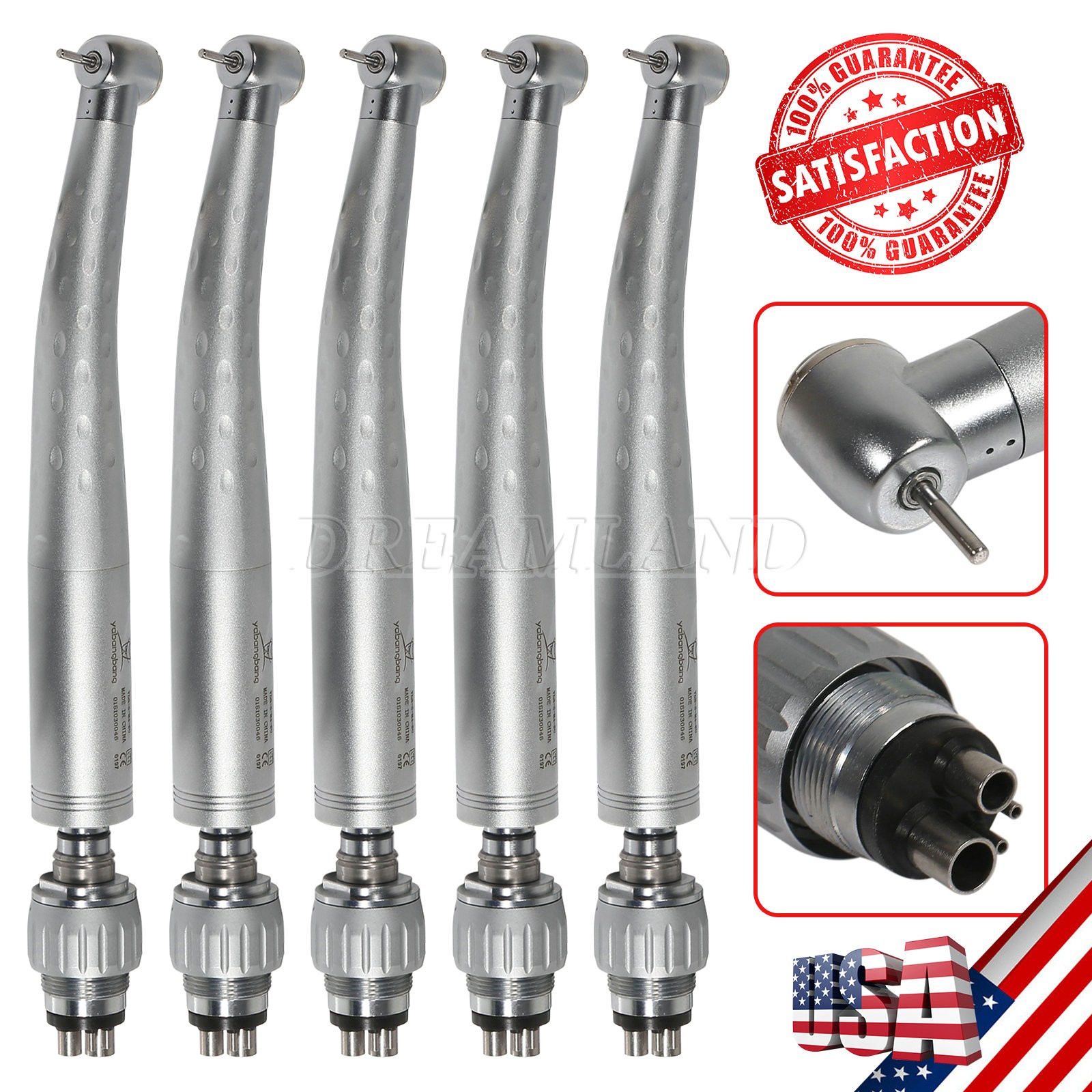 KAVO Style Dental High Speed Handpiece with 4 Hole Quick Coupler 360° Swivel