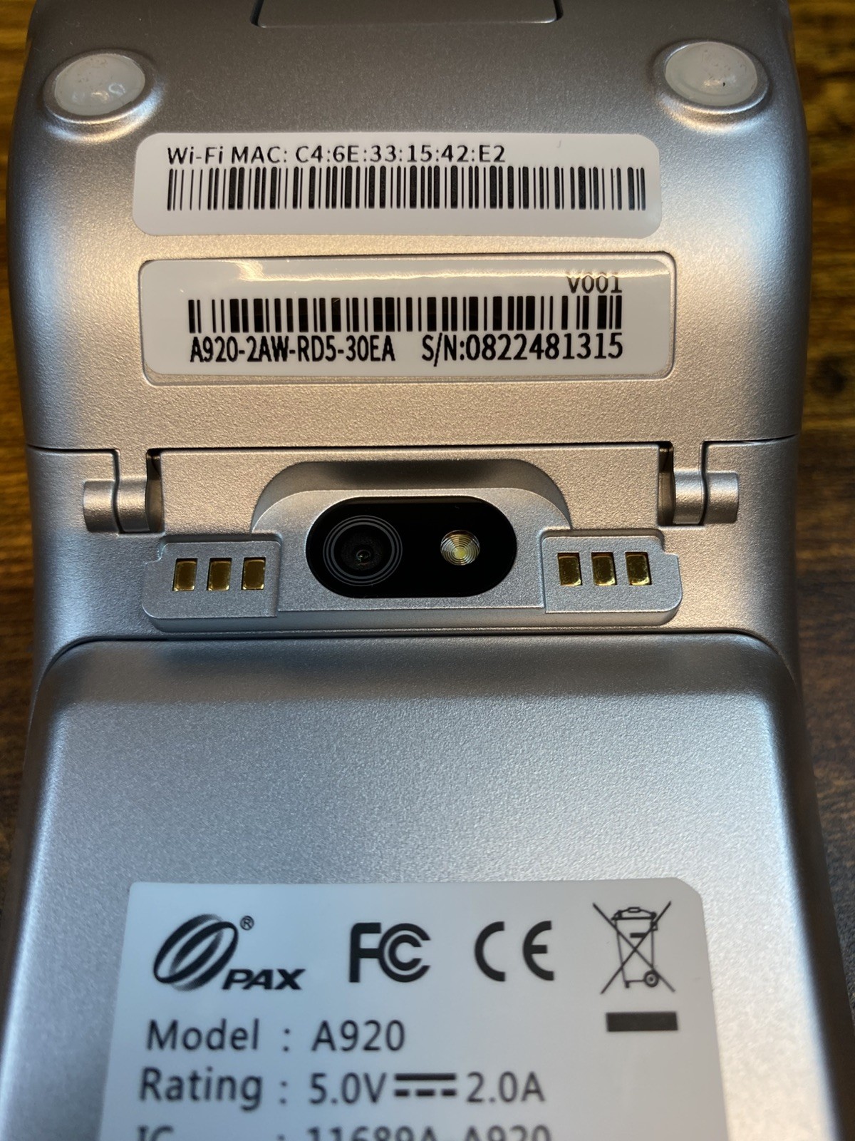 PAX A920 SMART MOBILE TABLET TERMINAL ANDROID A920-2AW-RD5-30EA, *PLZ READ*